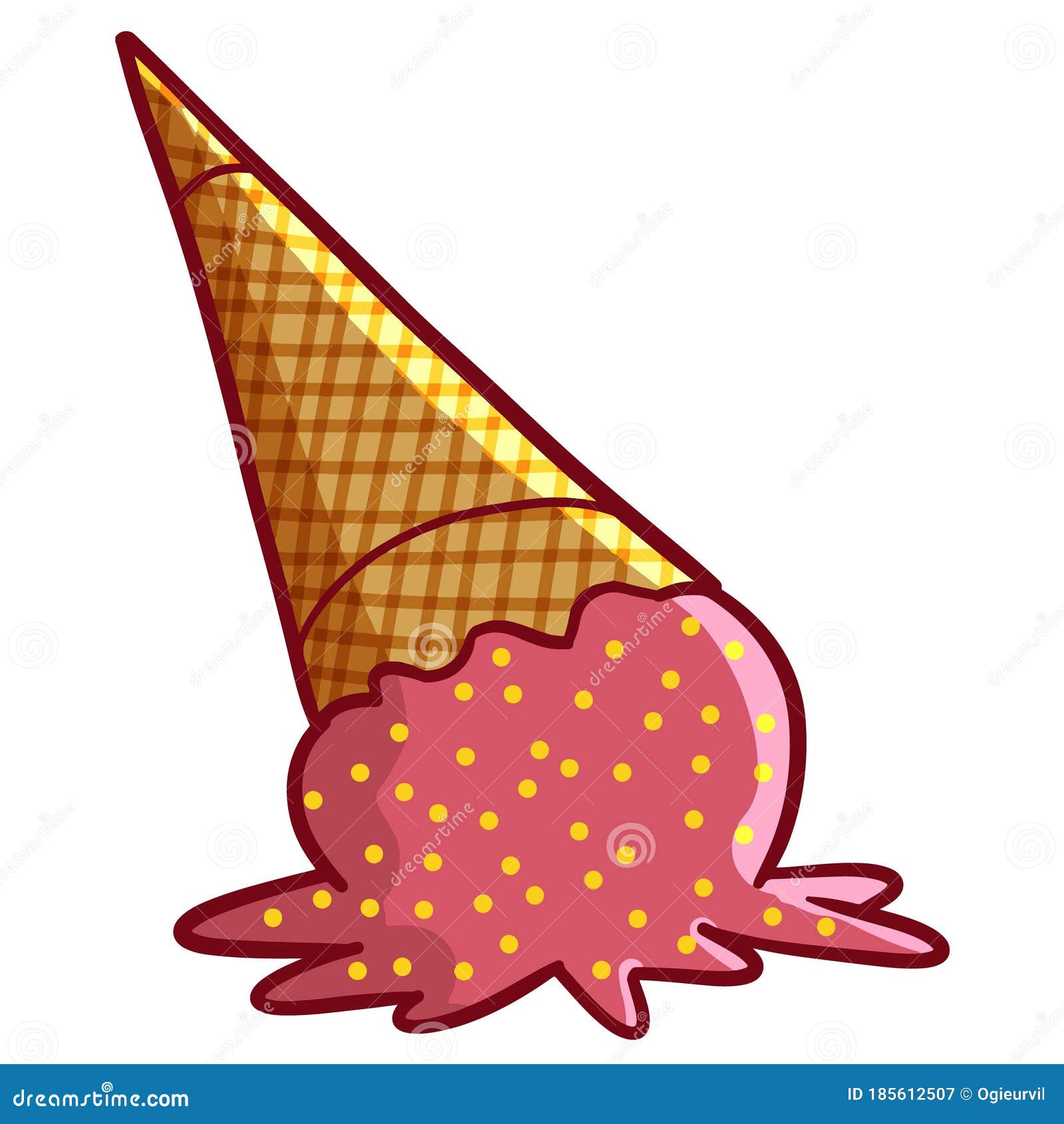 Cute Pink Cone Ice Cream Falling Stock Vector - Illustration of cone, dessert: 185612507 Cute Pink Cone Ice Cream Falling Stock Vector - Illustration of cone, dessert: 185612507