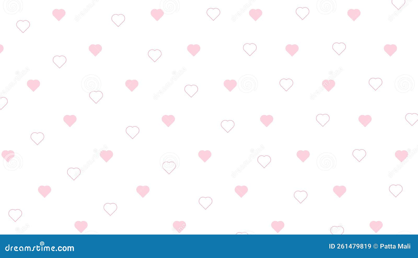 Cute Pink Heart Shape On White Wallpaper Illustration Perfect For Wallpaper Backdrop Postcard