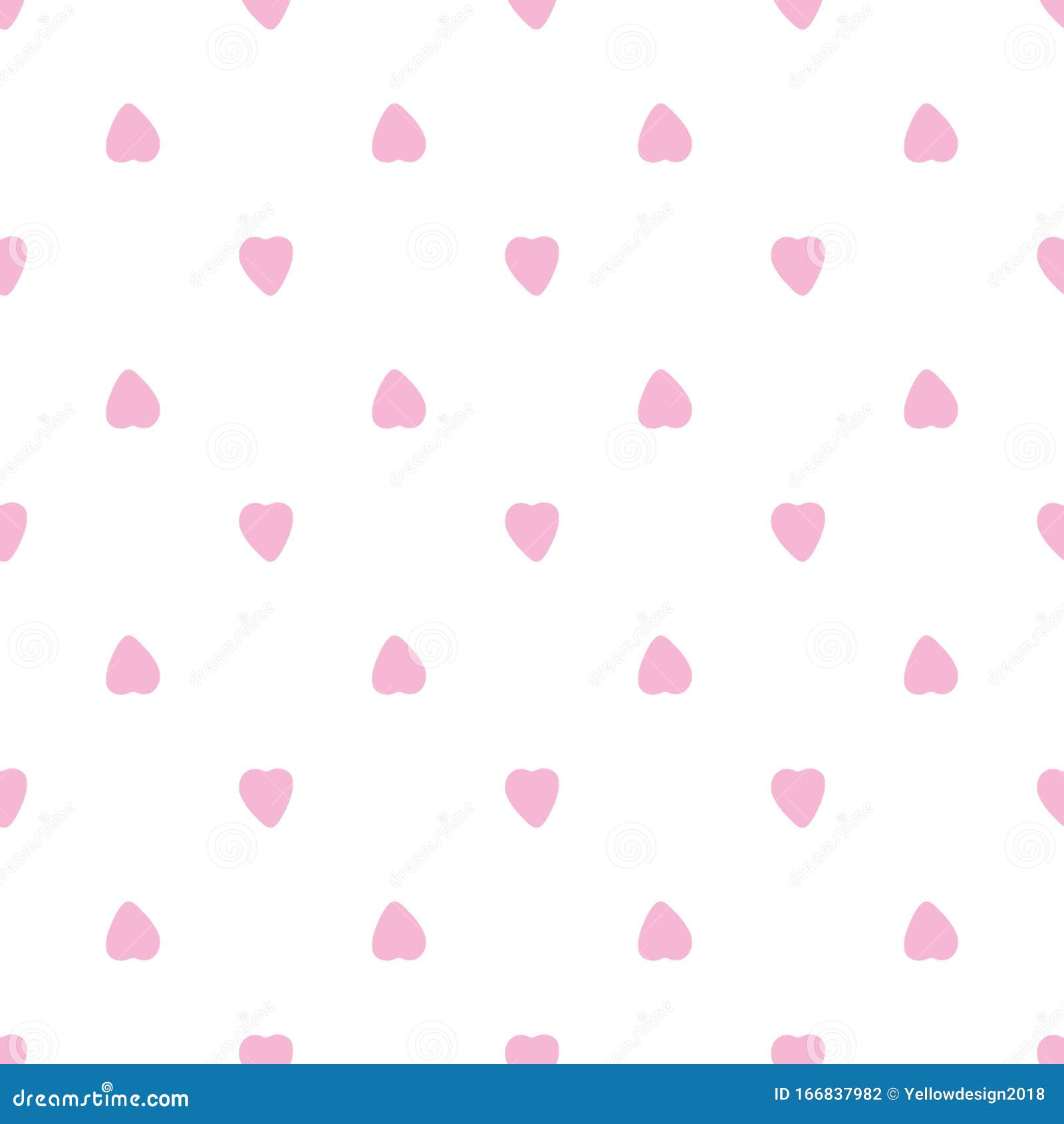 Cute Pink Hearts Seamless Pattern 14 February Wallpaper Stock