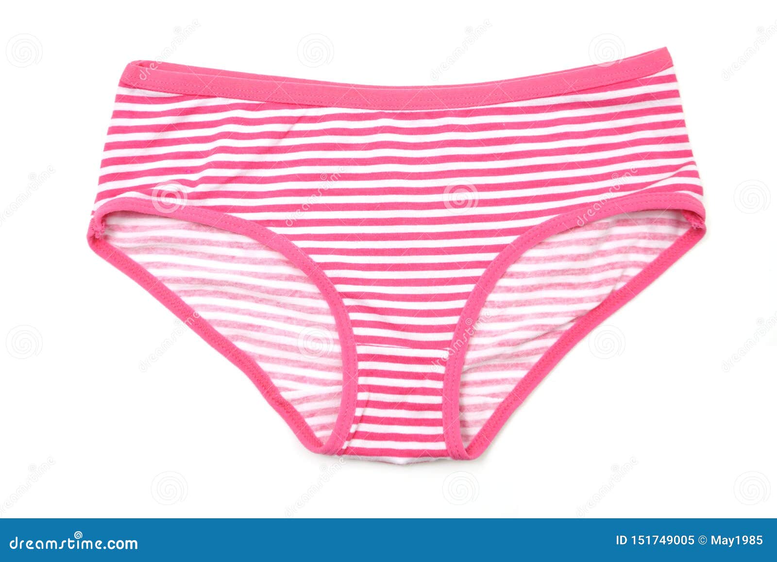 Pink Stripe Panty Isolated On White Background Stock Image Image Of Beauty Cute 151749005
