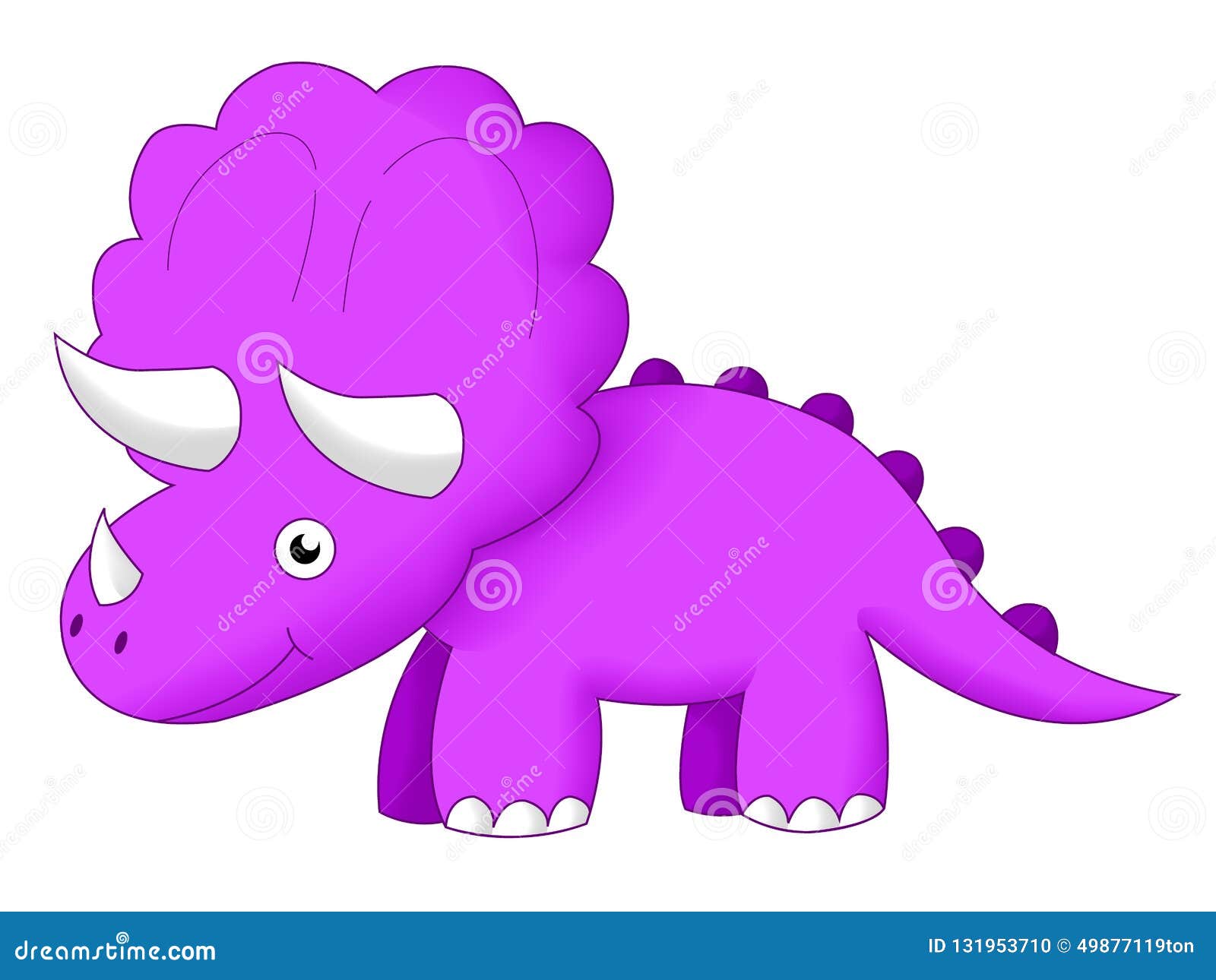 Baby Pink Triceratops Clip Art at  - vector clip art