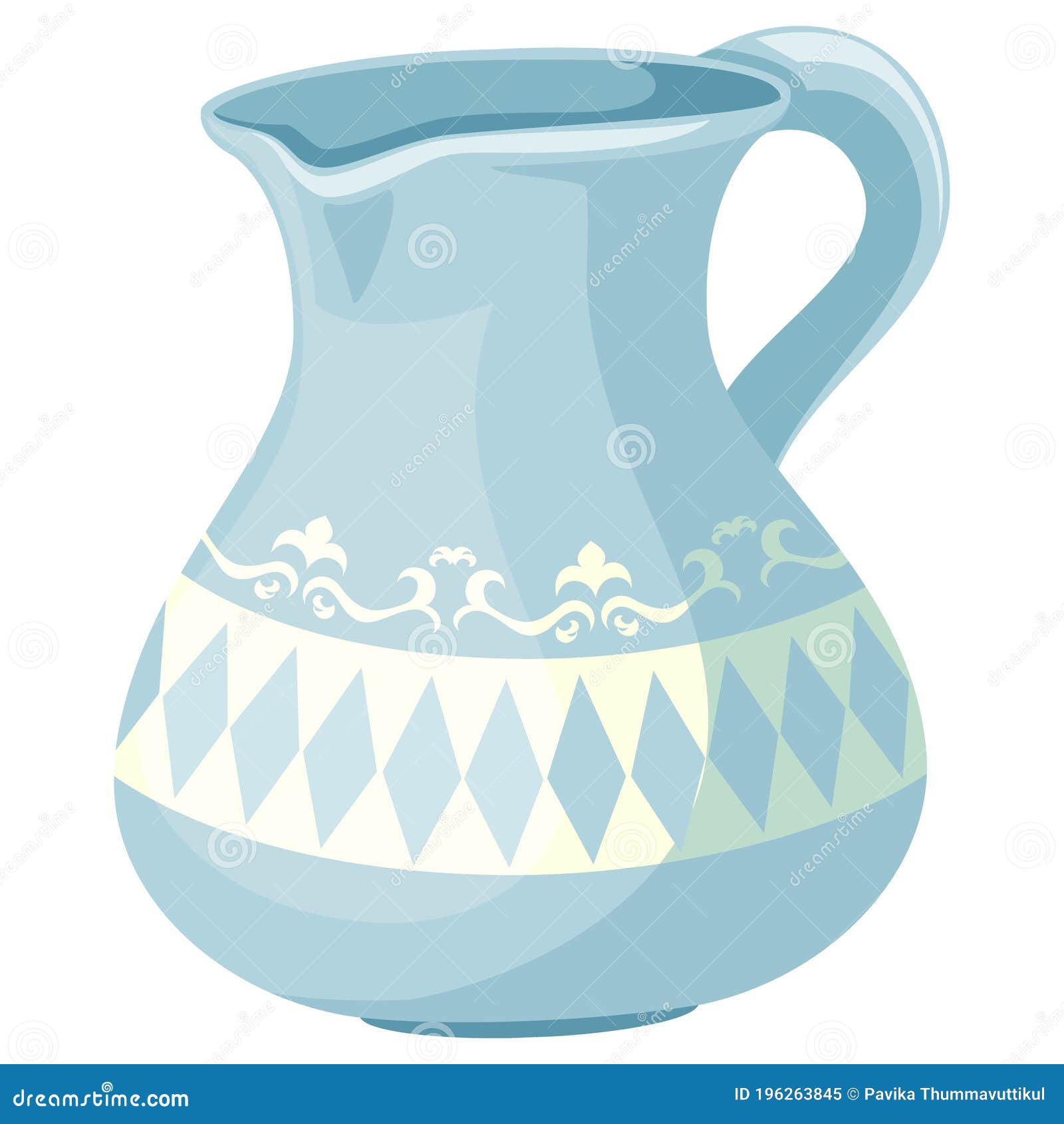 Cute pitcher clipart stock vector. Illustration of english - 196263845