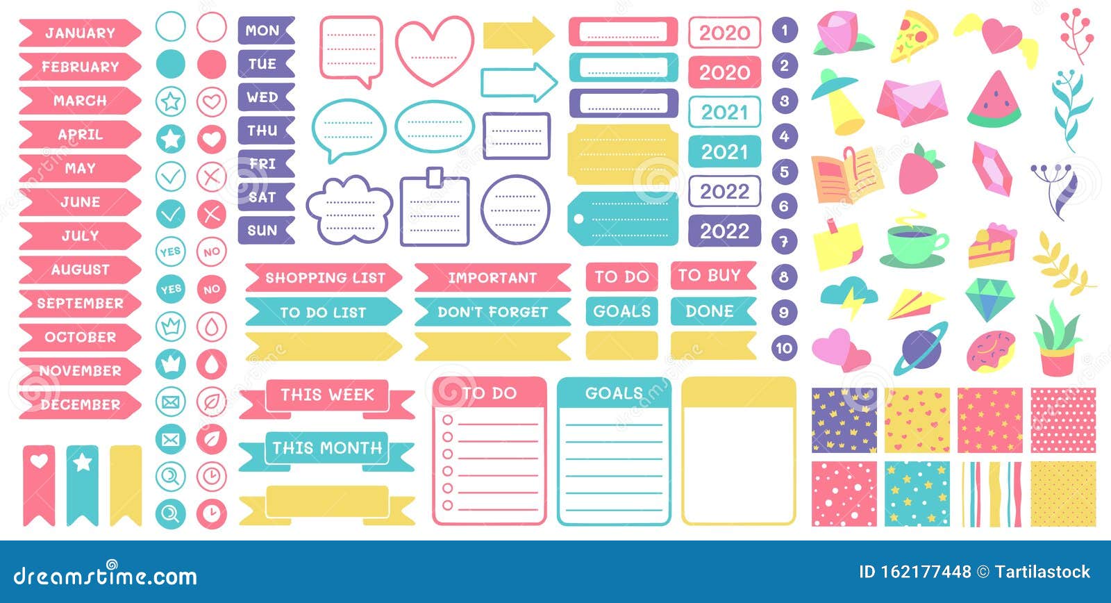 Planner Agenda Stickers multi colors stickers sheets   Planner Sticker