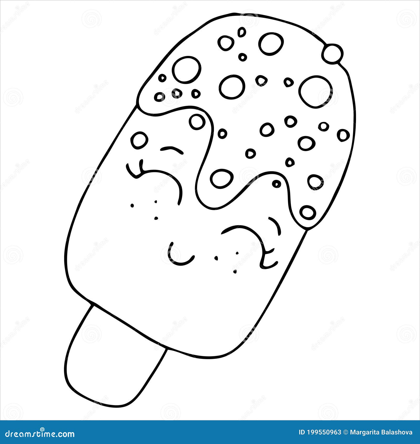 Popsicle Coloring Stock Illustrations – 20 Popsicle Coloring ...