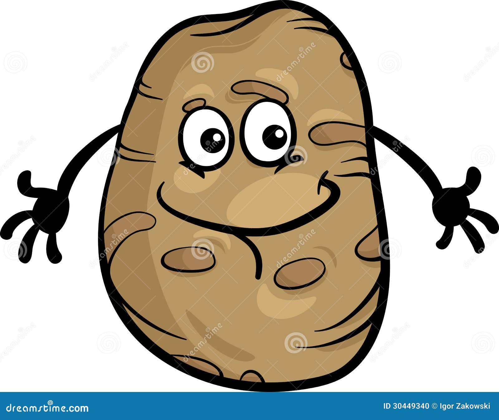 Cute Potato Vegetable Cartoon Illustration Stock Vector - Illustration of  food, vector: 30449340