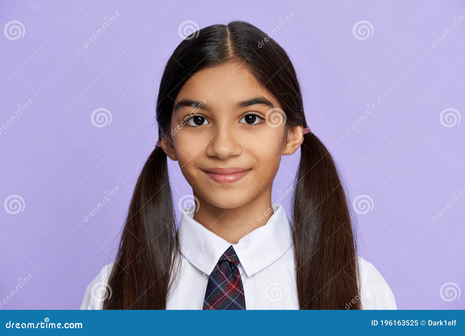 Smiling Indian Kid Girl Wear School Uniform Stand on Lilac Background, Portrait. Stock Image - Image of hairstyle, junior: 196163525 Smiling Indian Kid Girl Wear School Uniform Stand on Lilac Background, Portrait. Stock Image - Image of hairstyle, junior: 196163525