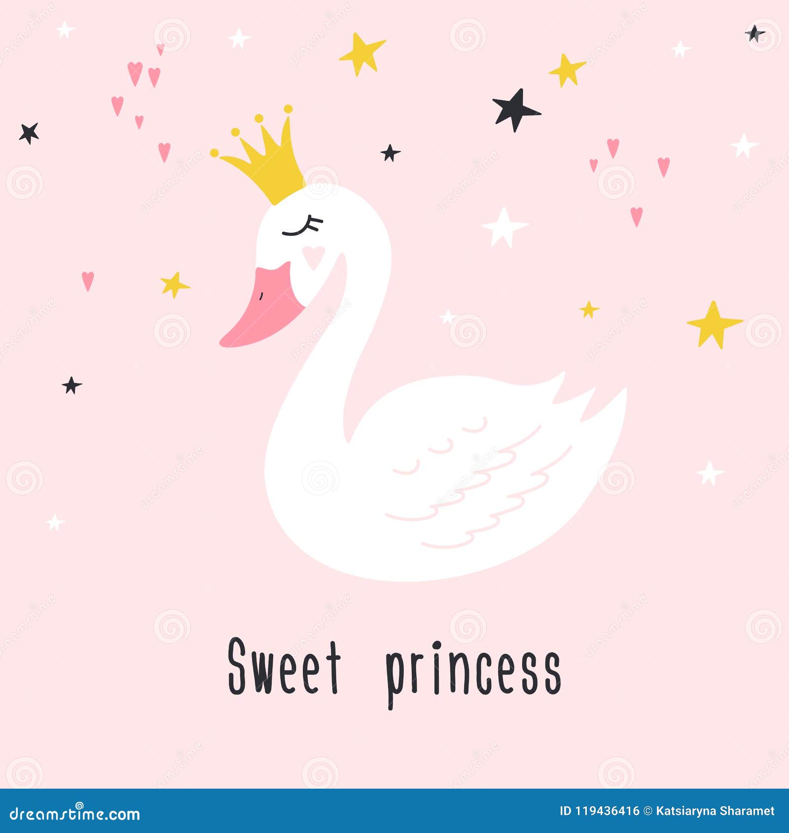 Image result for baby swan princess cross stitch | Hand drawn vector  illustrations, Princess illustration, Vector illustration