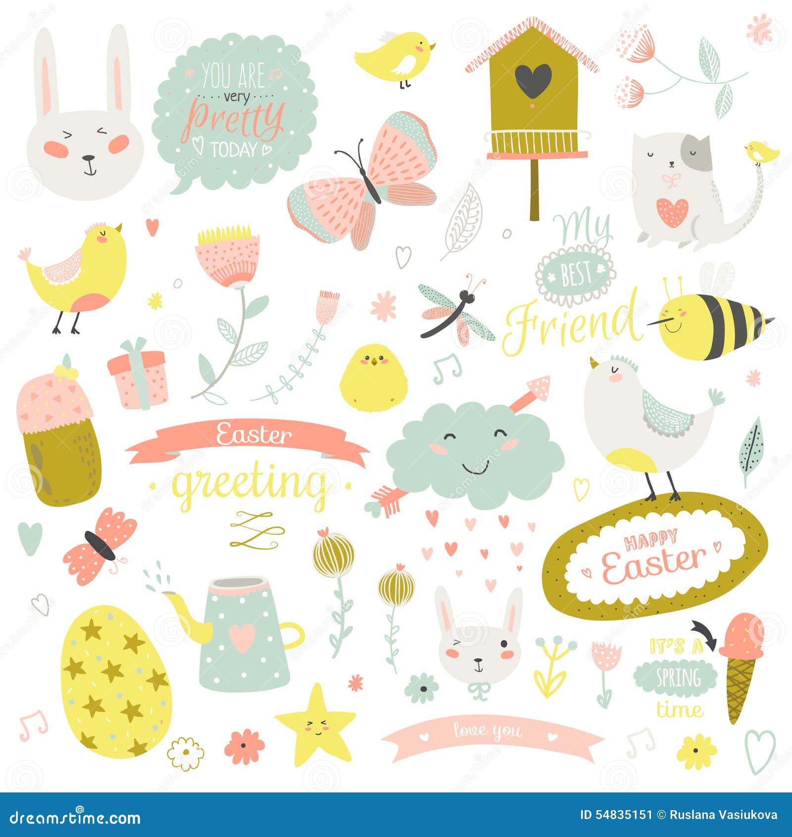 cute print  with spring ans summer