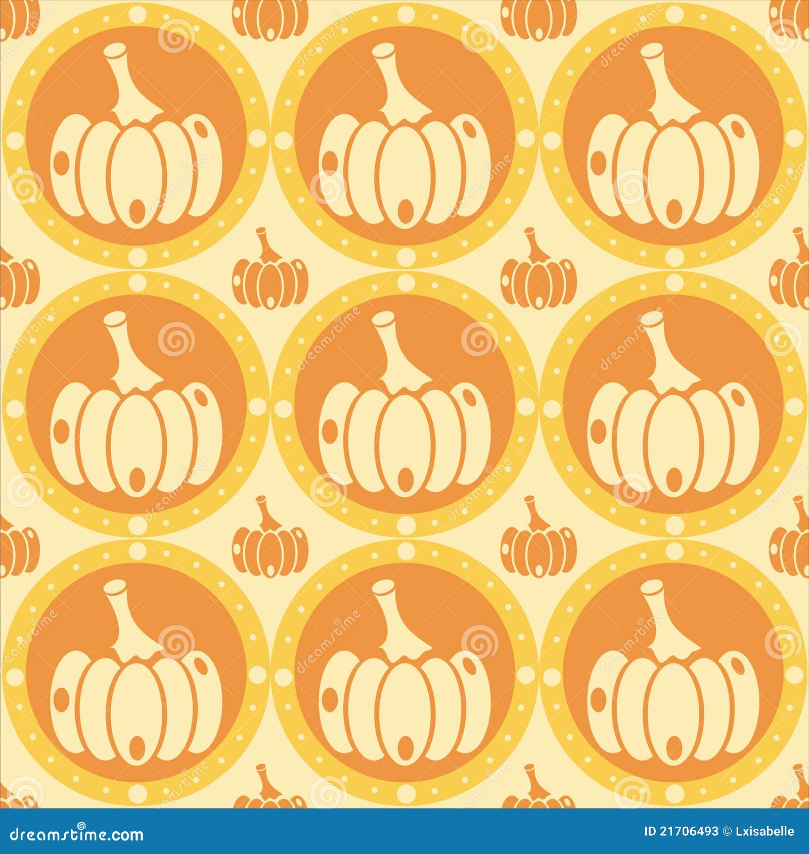 Cute pumpkins pattern stock vector. Illustration of holiday 21706493