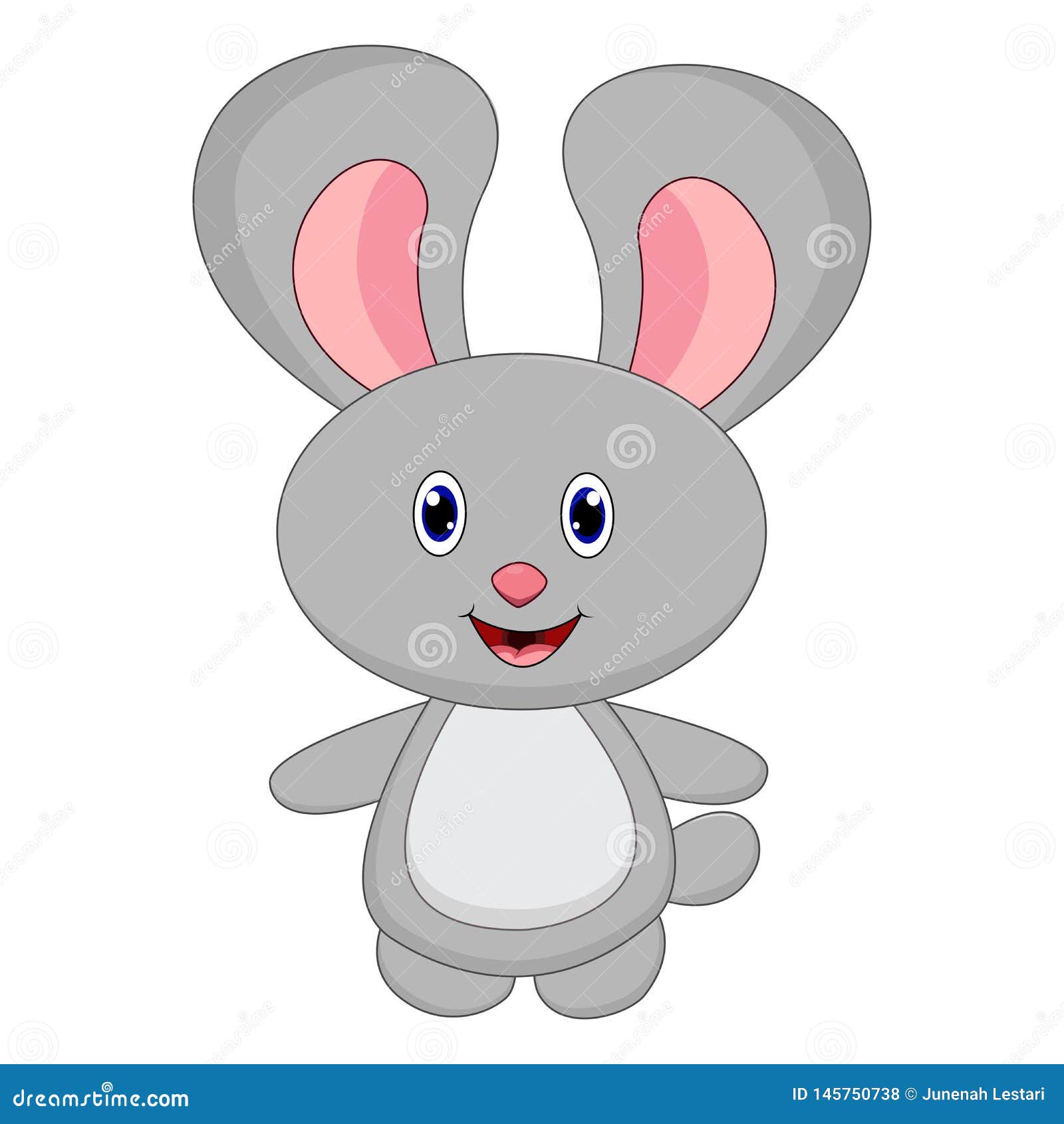 Cute rabbit cartoon stock vector. Illustration of baby - 145750738