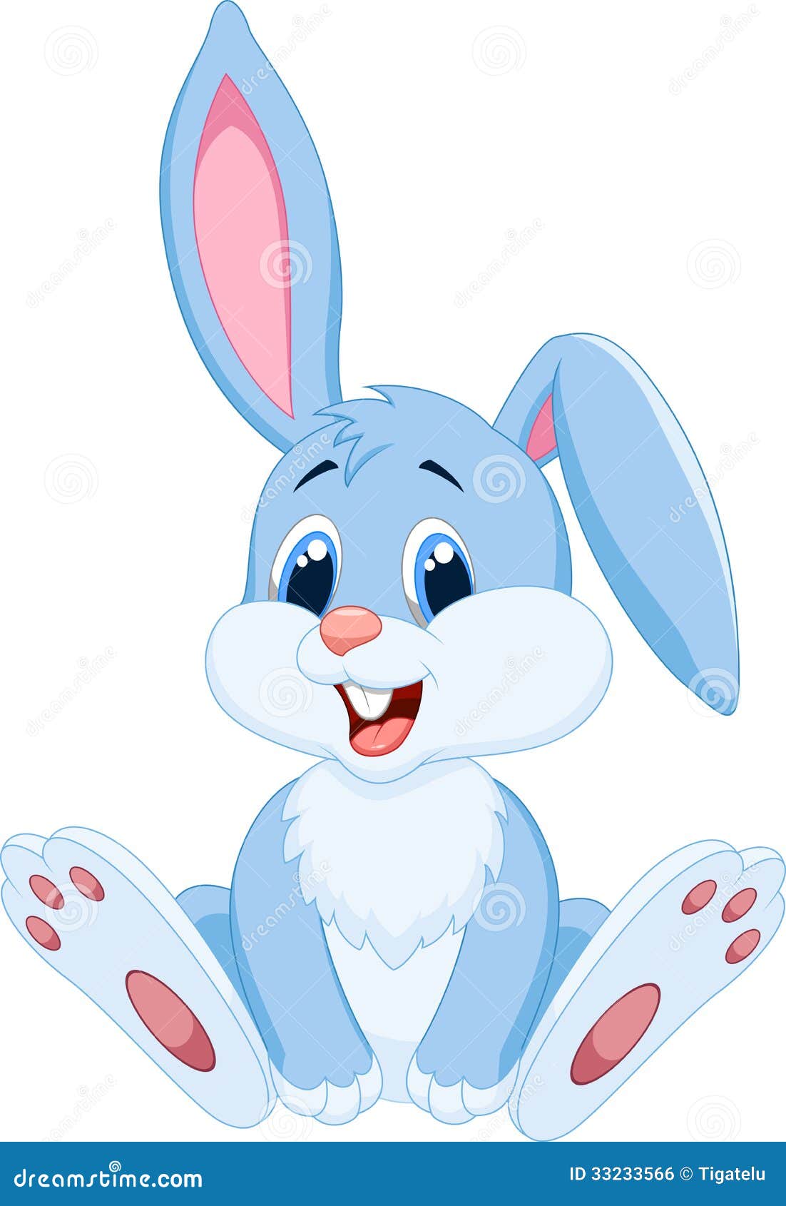 Cute rabbit cartoon stock vector. Illustration of forest - 33233566