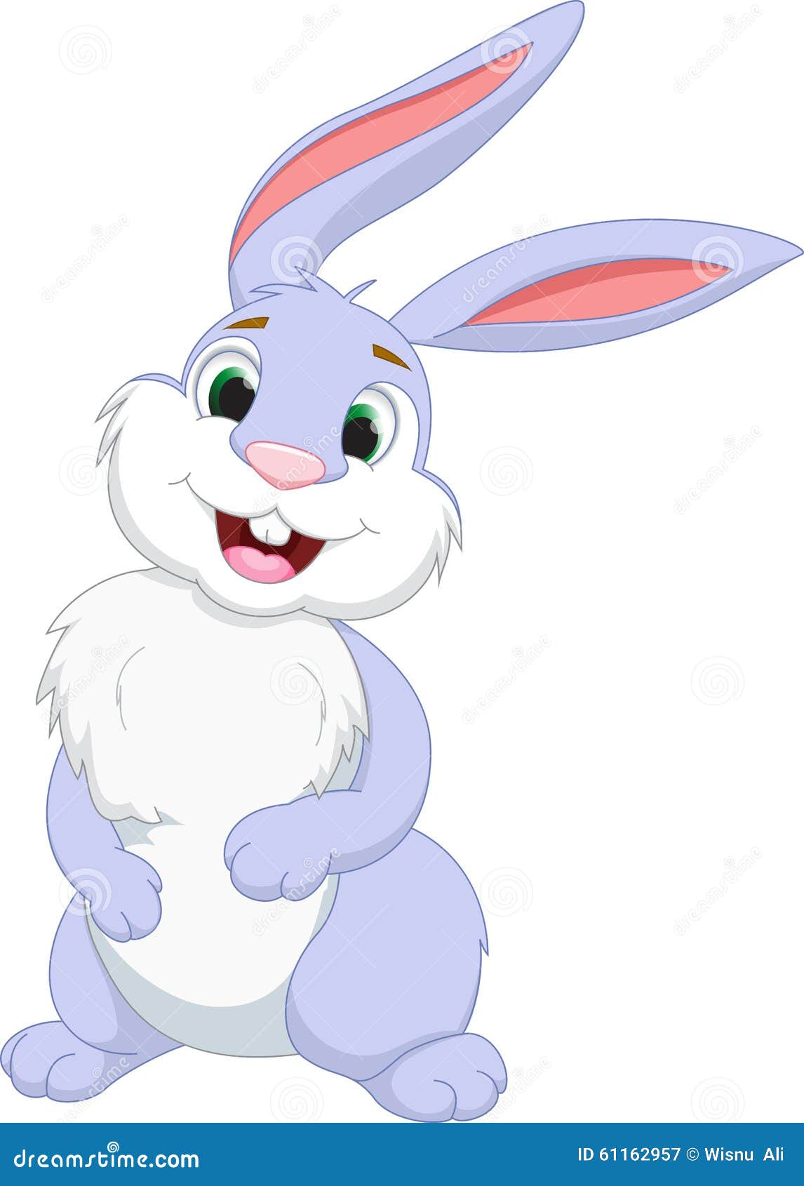Cute rabbit cartoon stock vector. Illustration of white - 61162957
