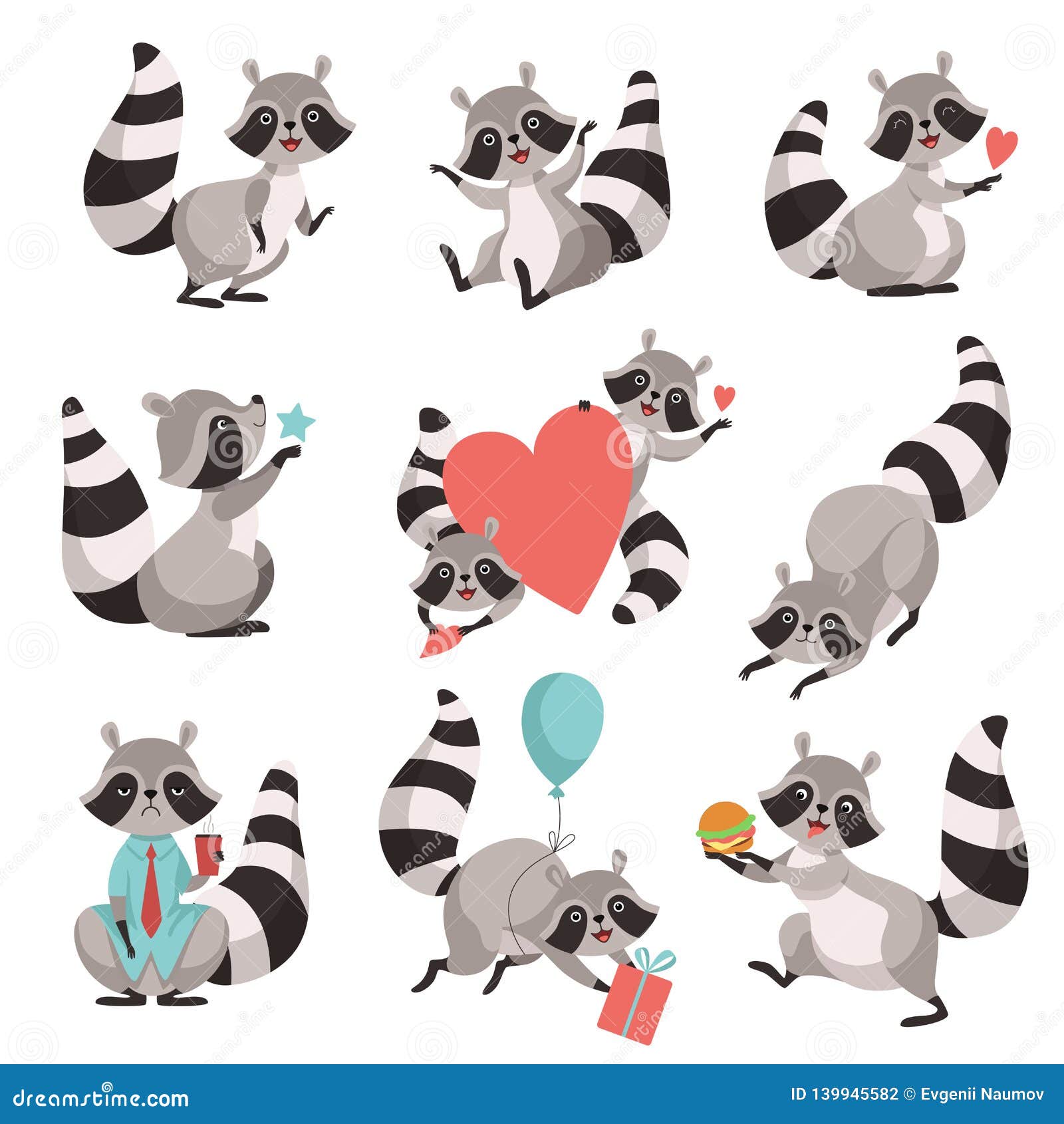 raccoon cartoon characters