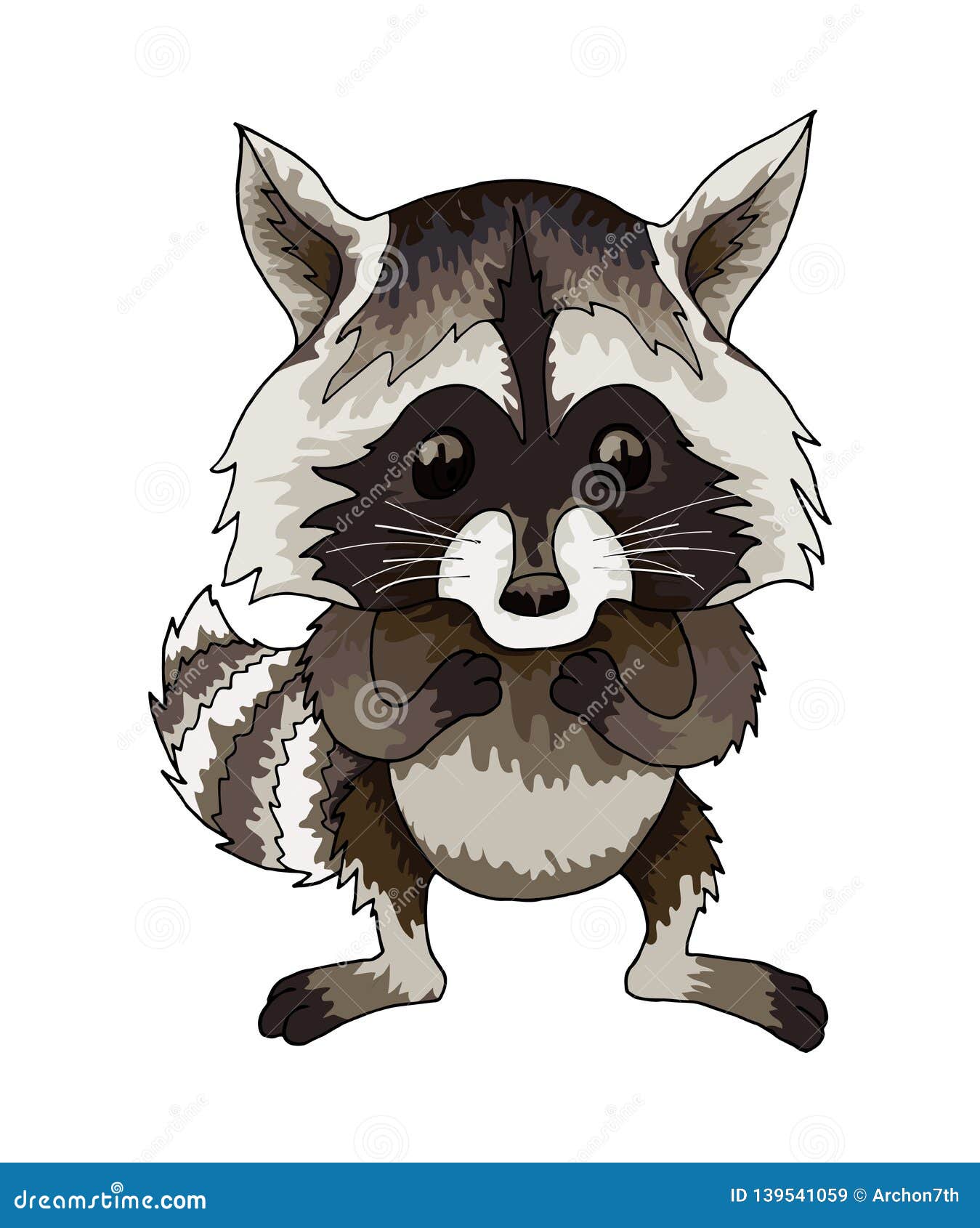 Cute Black Woodland Raccoon Tattoo Print Animal' Men's T-Shirt | Spreadshirt
