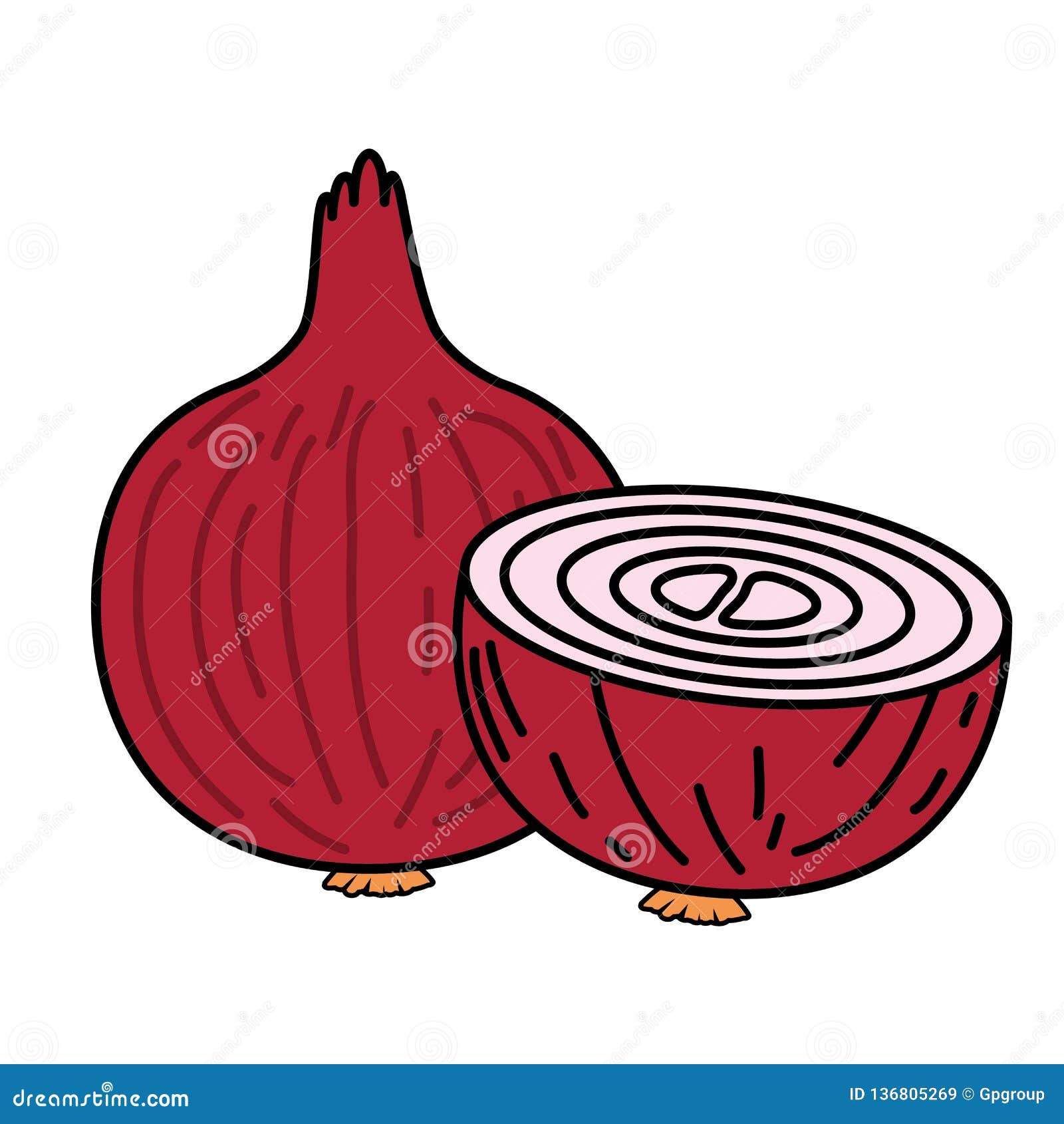 How to draw an onion - YouTube