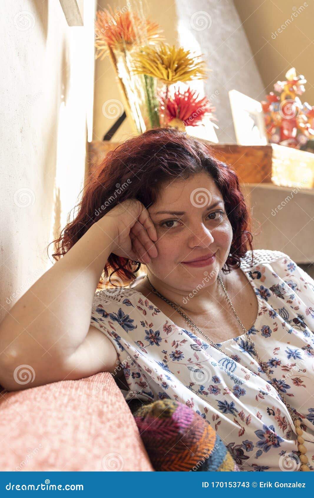 Cute Redhead Woman Looking At The Camera Stock Image Image Of Face