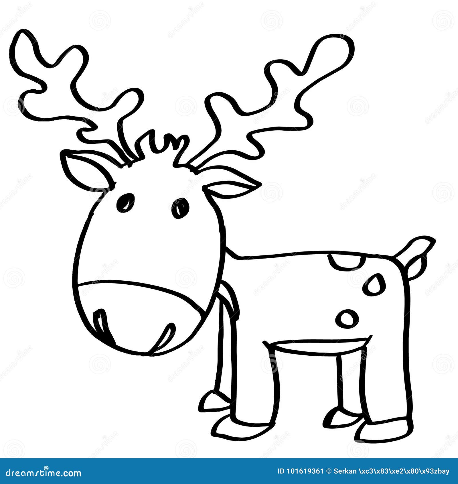 Cute Reindeer Cartoons Coloring Stock Illustration - Illustration of cute, character: 101619361 Cute Reindeer Cartoons Coloring Stock Illustration - Illustration of cute, character: 101619361