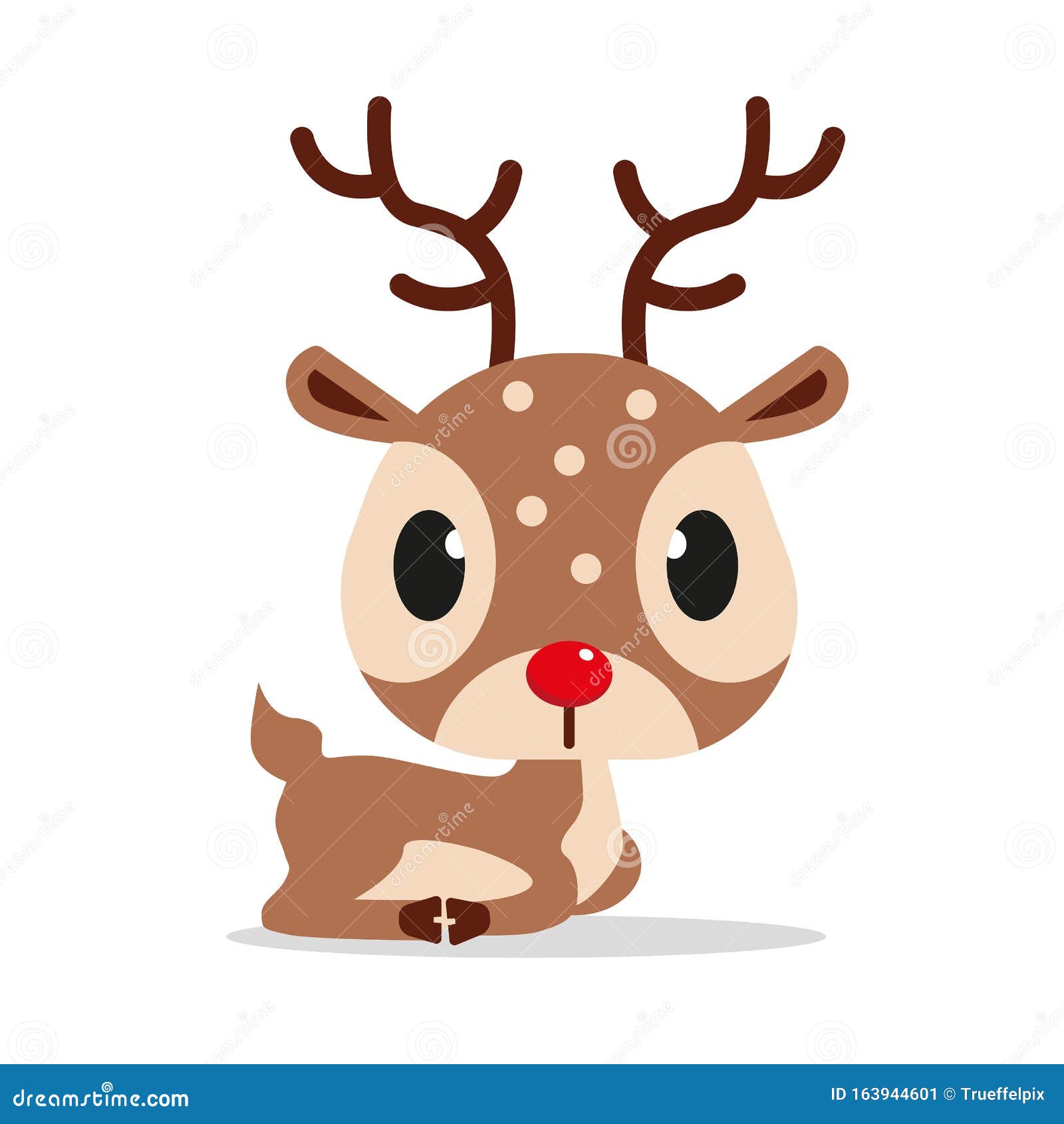 Cute Reindeer Vector Illustartion Design Stock Vector - Illustration of ...