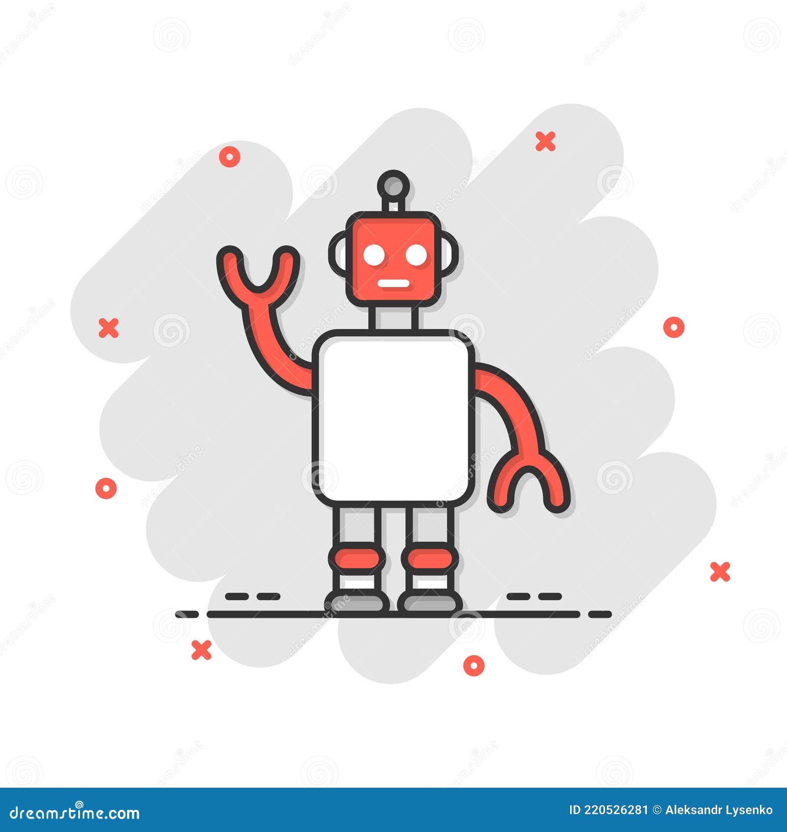 Cute Robot Chatbot Icon In Comic Style Bot Operator Cartoon Vector Illustration On White Isolated Background Smart Chatbot Stock Vector Illustration Of Comic Character