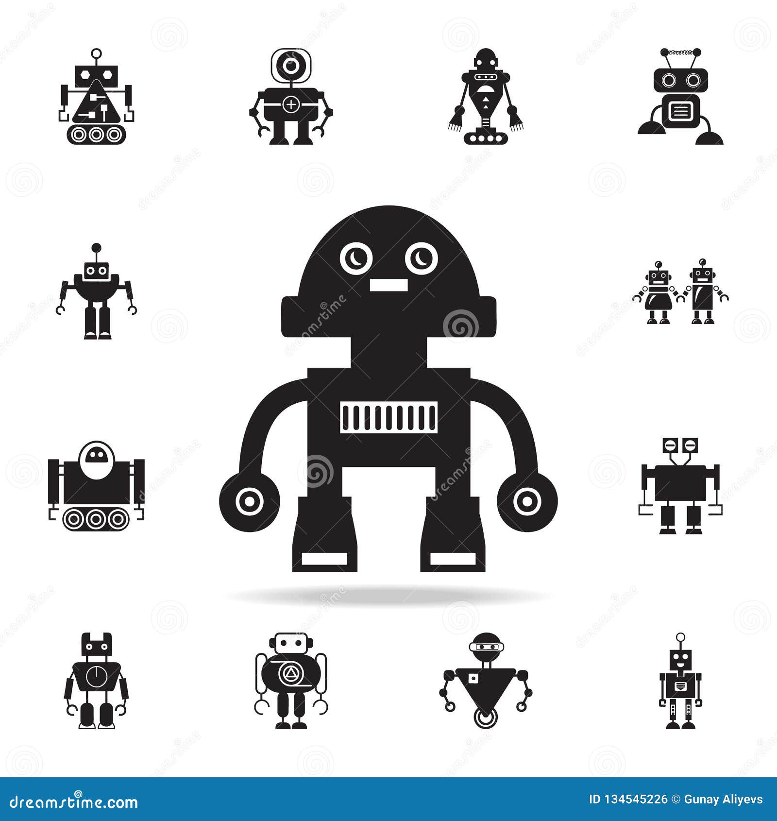 ting skitse Retfærdighed Cute Robot Icon. Detailed Set of Robot Icons. Premium Graphic Design Stock  Illustration - Illustration of intelligence, futuristic: 134545226