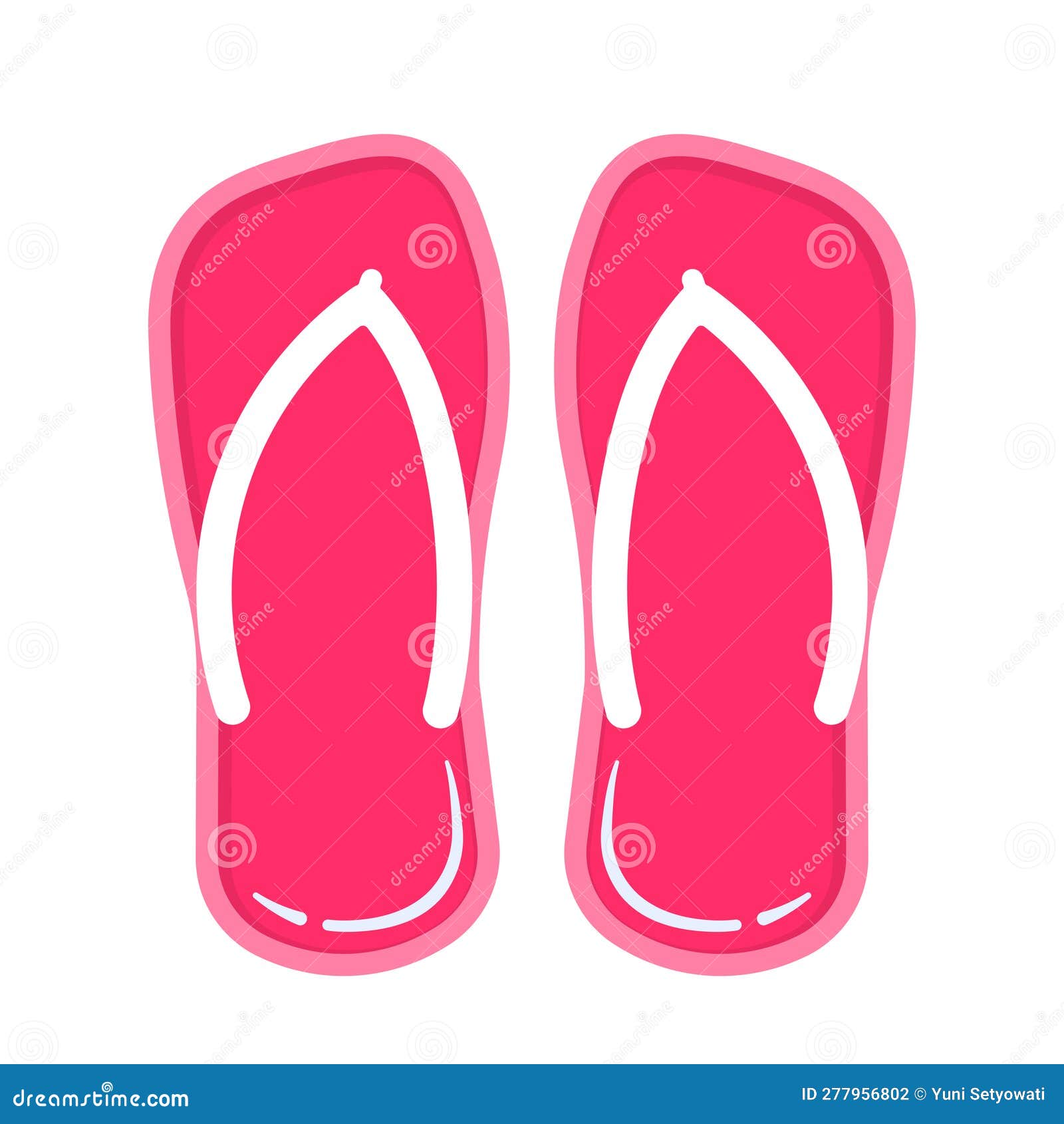 Cute Sandals Icon Clipart for Summer Beach Vacation Doodle PNG Element ...