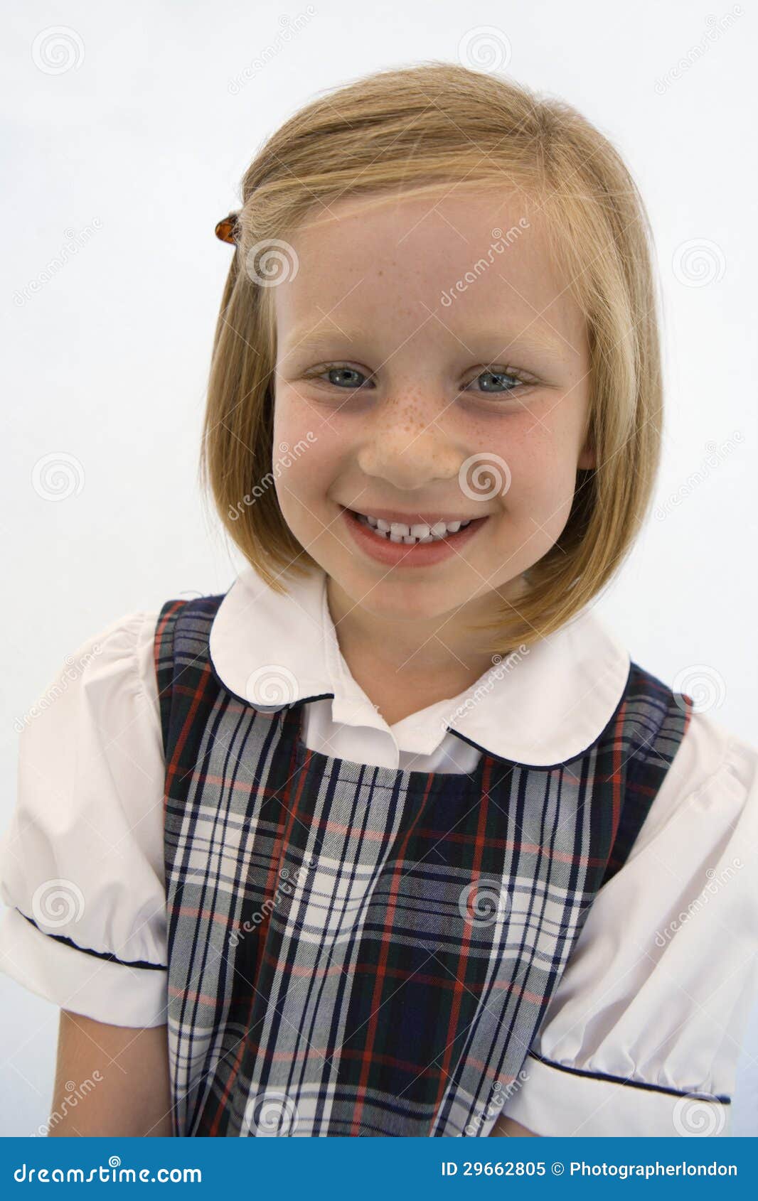 Cute Schoolgirl Smiling Stock Image Image Of Portrait 29662805 