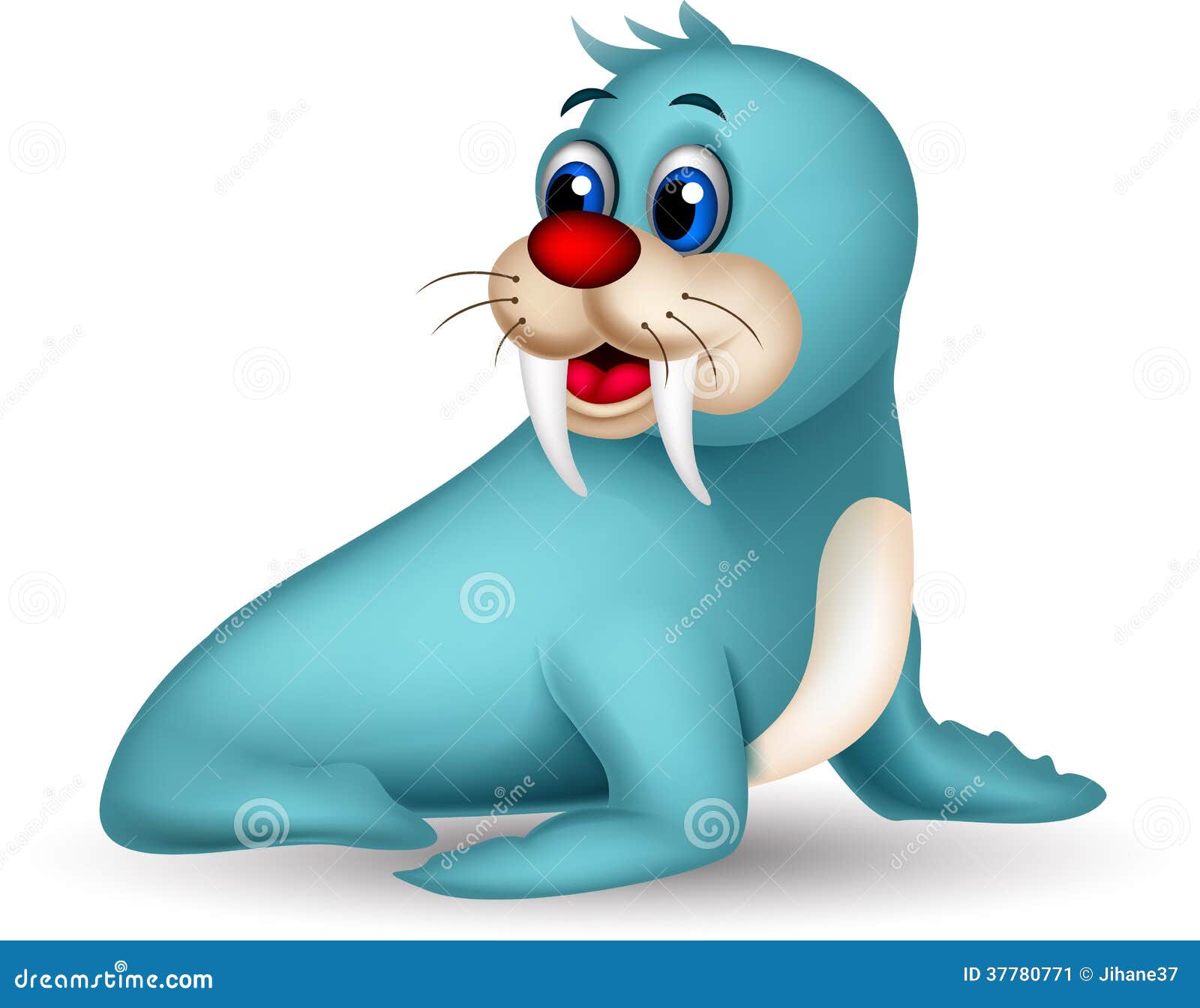 Cute seal cartoon posing stock illustration. Illustration of wildlife