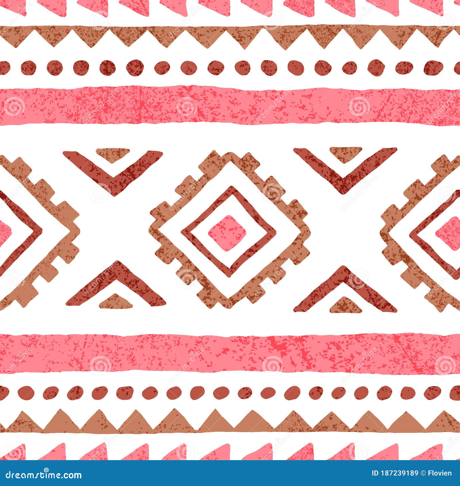 Cute Seamless Tribal Pattern. Simple Pink and White Vintage Geometric  Background. Print for Home Textiles, Packaging, Wallpaper. Stock Vector -  Illustration of doodle, handmade: 187239189