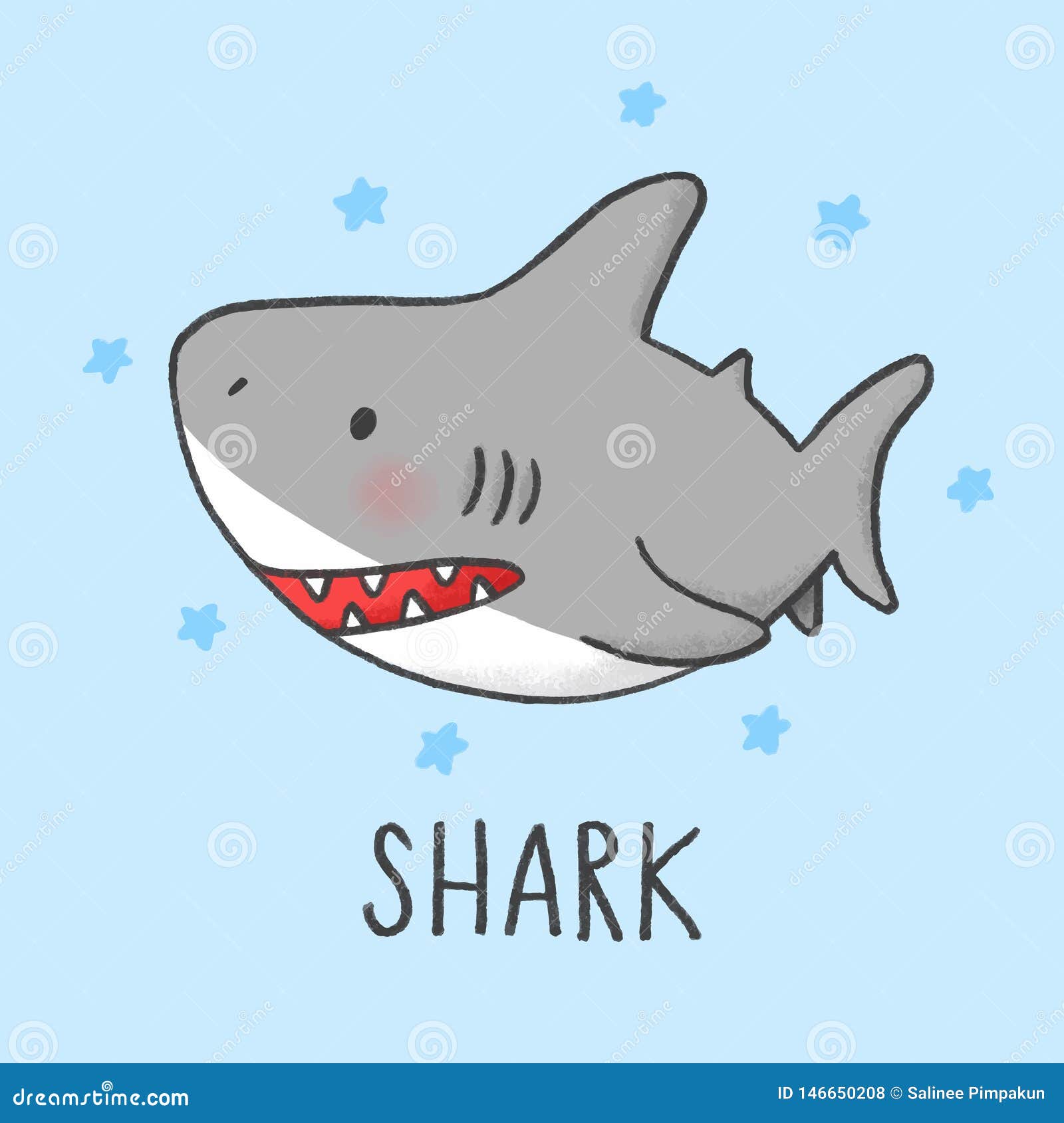 Cute Shark Cartoon Hand Drawn Style Stock Vector - Illustration of naughty, icon: 146650208 Cute Shark Cartoon Hand Drawn Style Stock Vector - Illustration of naughty, icon: 146650208