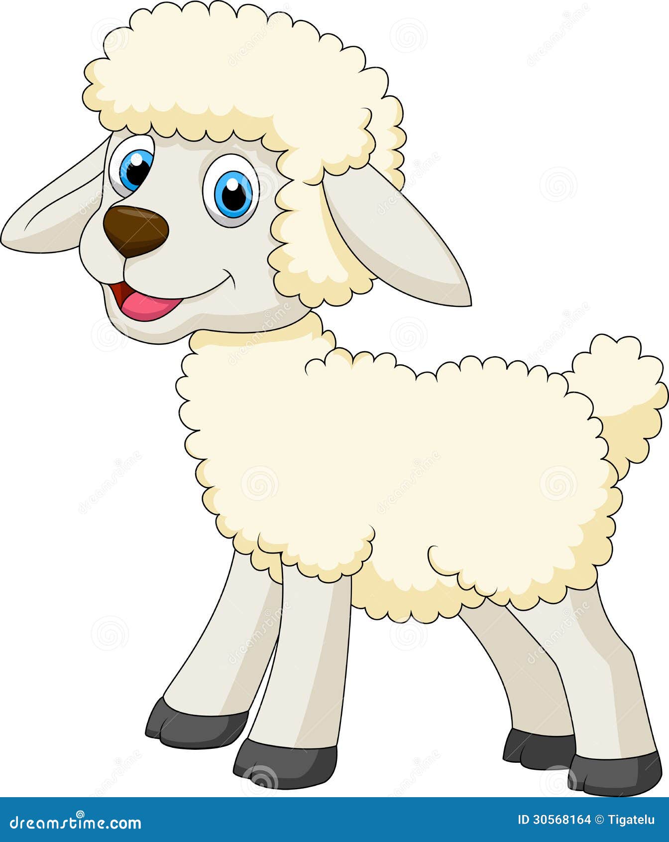 cute sheep cartoon