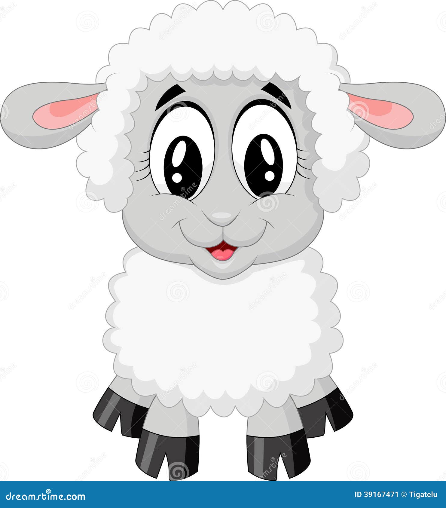 cute sheep cartoon