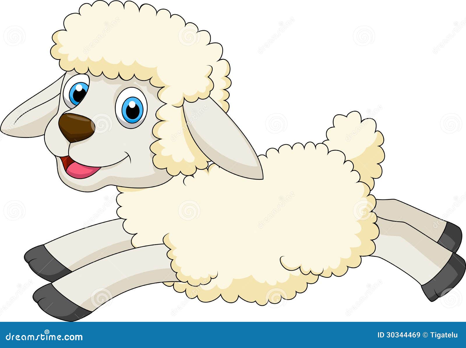 Cute sheep cartoon jumping stock vector. Illustration of adorable - 30344469 Cute sheep cartoon jumping stock vector. Illustration of adorable - 30344469
