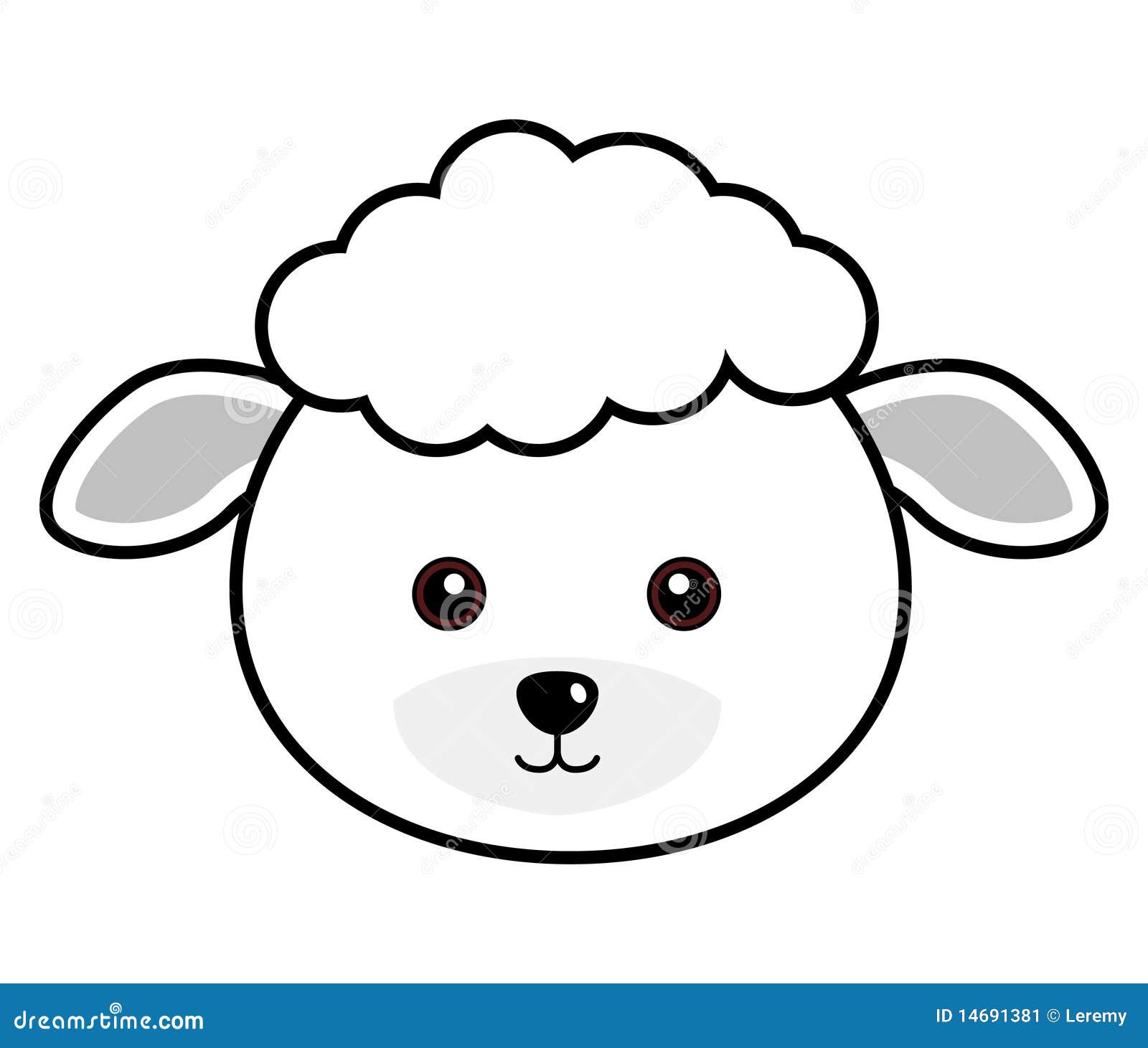 Lamb Face Coloring Pages 6