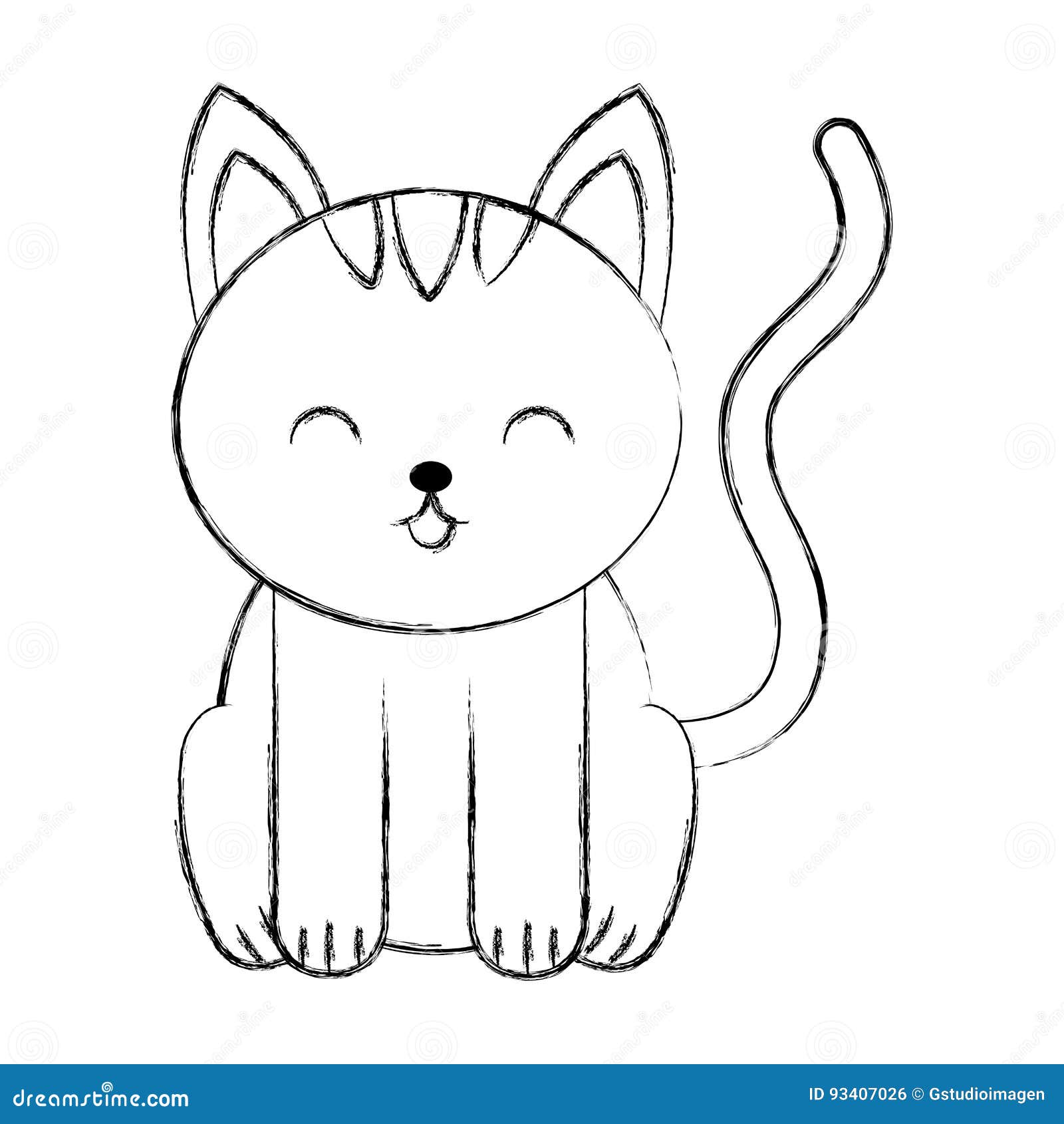 Simple Cat Cartoon Images - canvas-insight