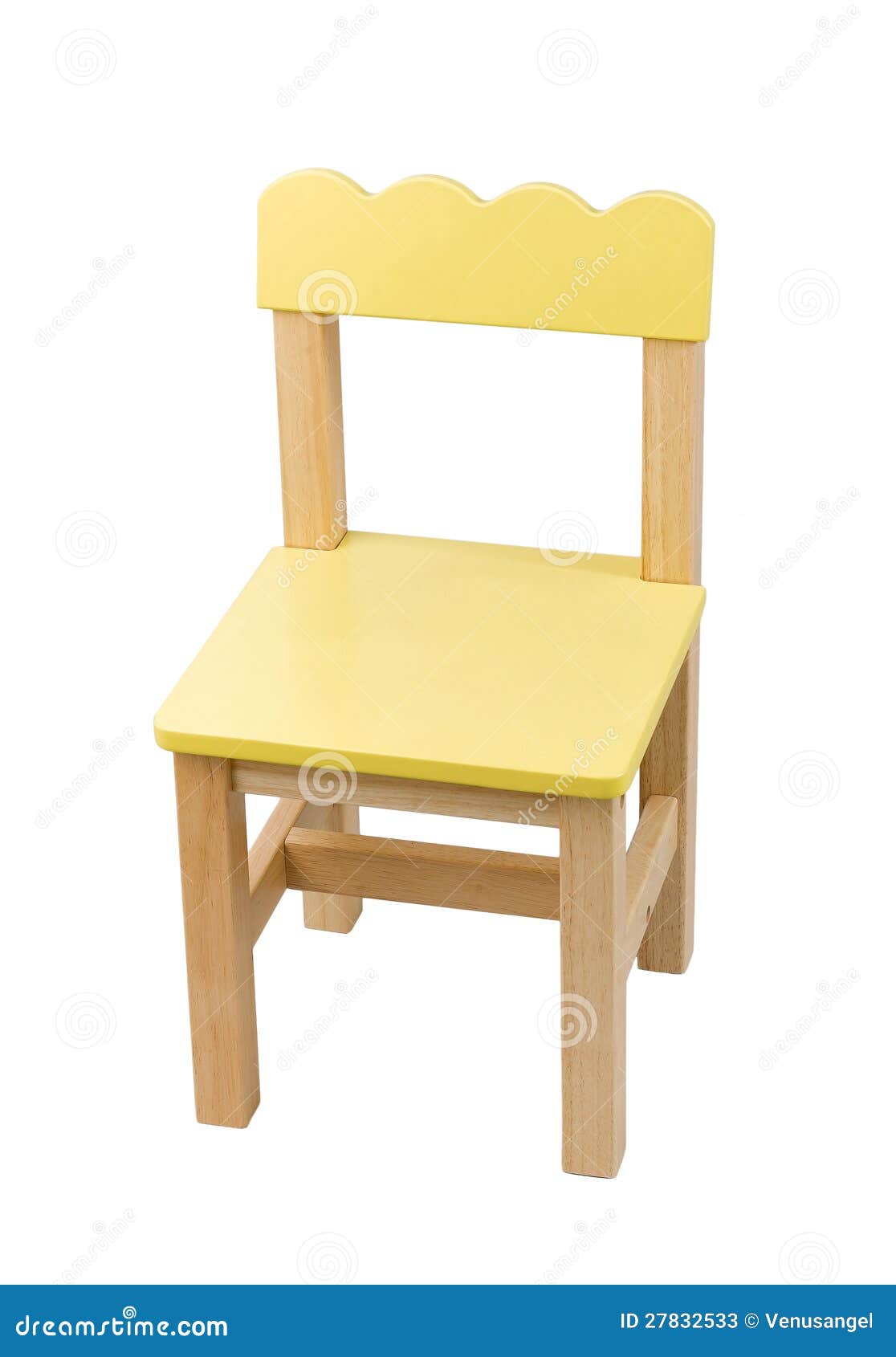 Cute small chair for child stock image. Image of yellow 27832533