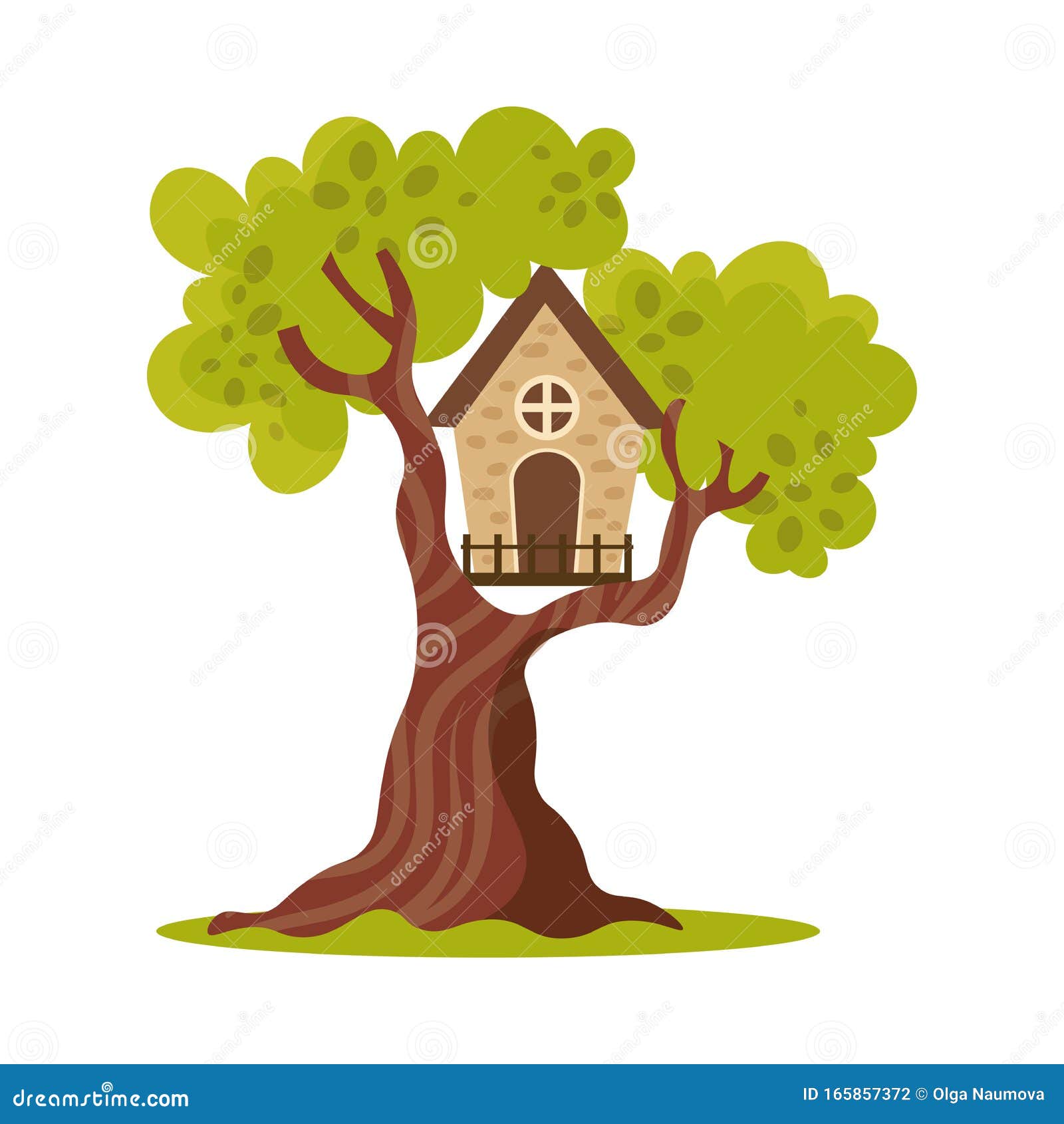 Cute Small Treehouse with One Window. Vector Illustration in Flat Cartoon Style Stock Vector - Illustration of board, fantasy: 165857372 Cute Small Treehouse with One Window. Vector Illustration in Flat Cartoon Style Stock Vector - Illustration of board, fantasy: 165857372