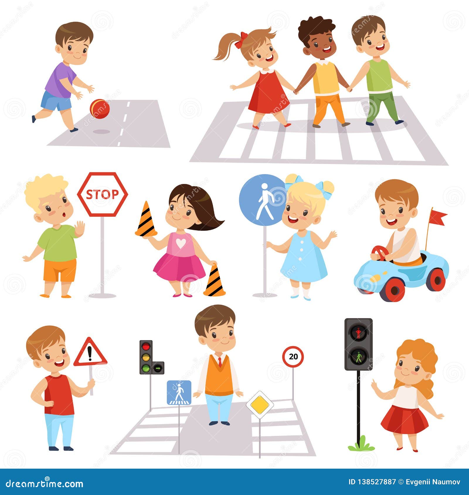 Teaching traffic rules for kids for their safety and road mannerism