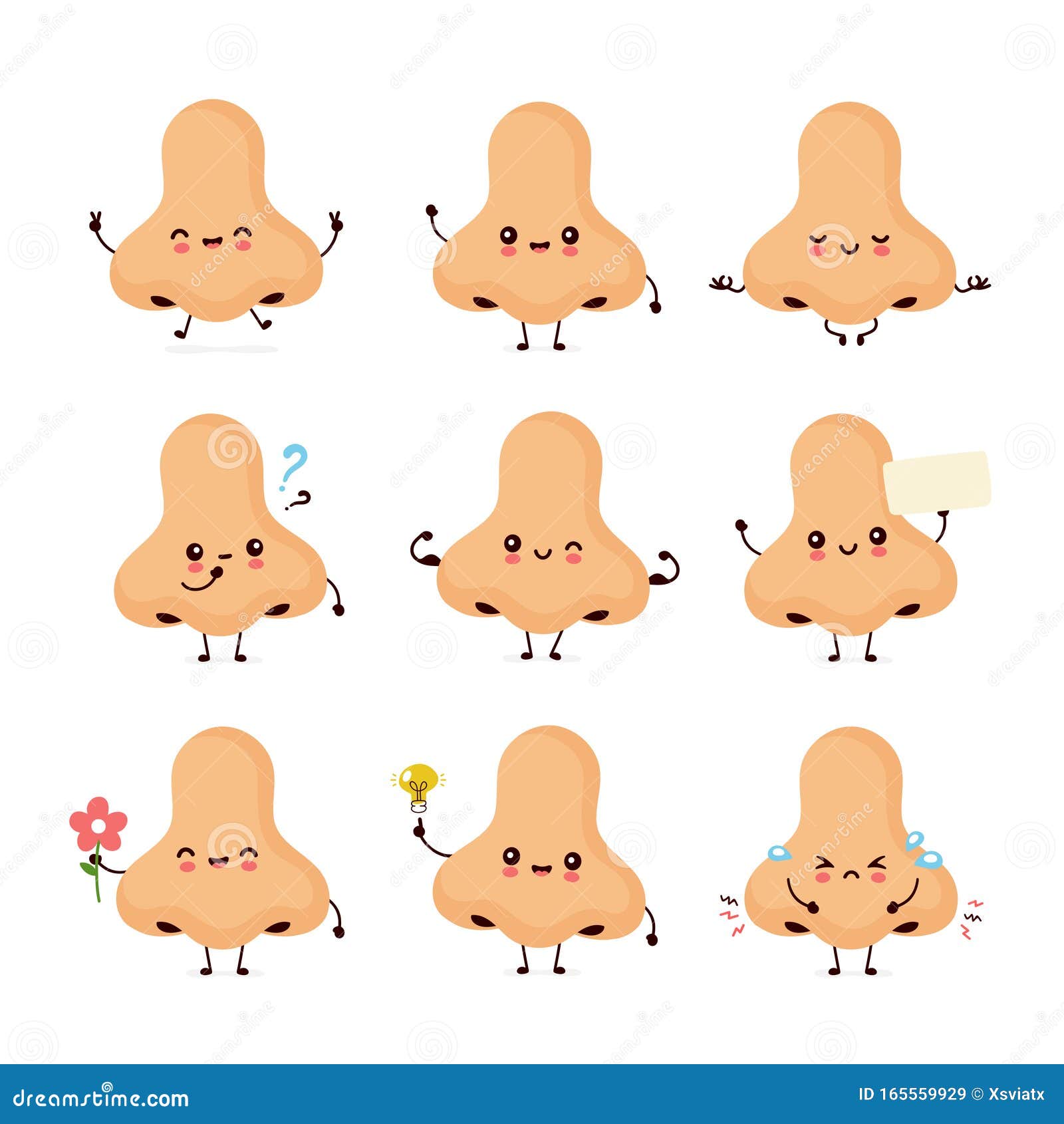 Cute Smiling Happy Human Nose. Stock Vector - Illustration of holes, allergy: 165559929 Cute Smiling Happy Human Nose. Stock Vector - Illustration of holes, allergy: 165559929