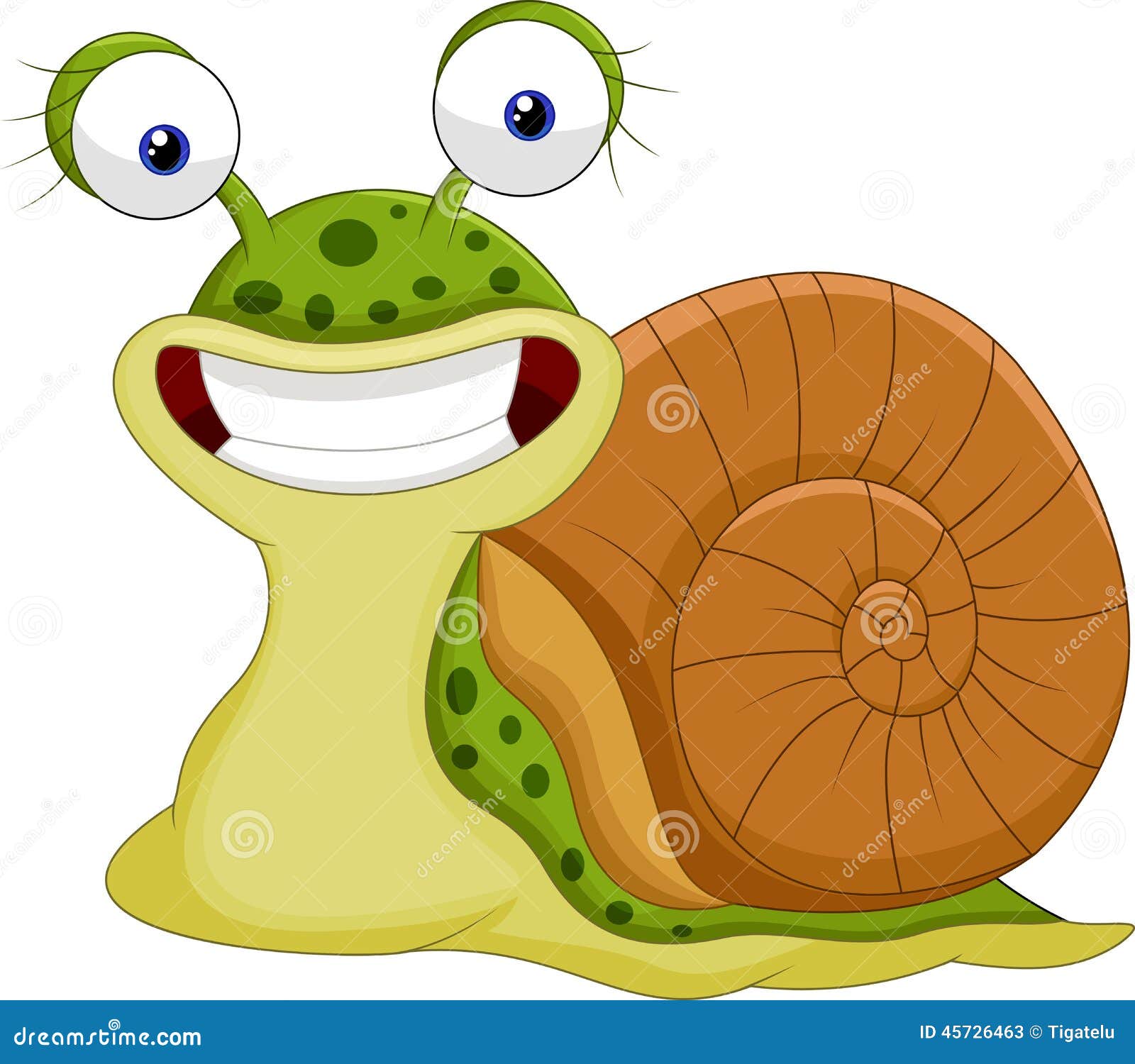 Cute snail cartoon stock vector. Illustration of clipart 45726463