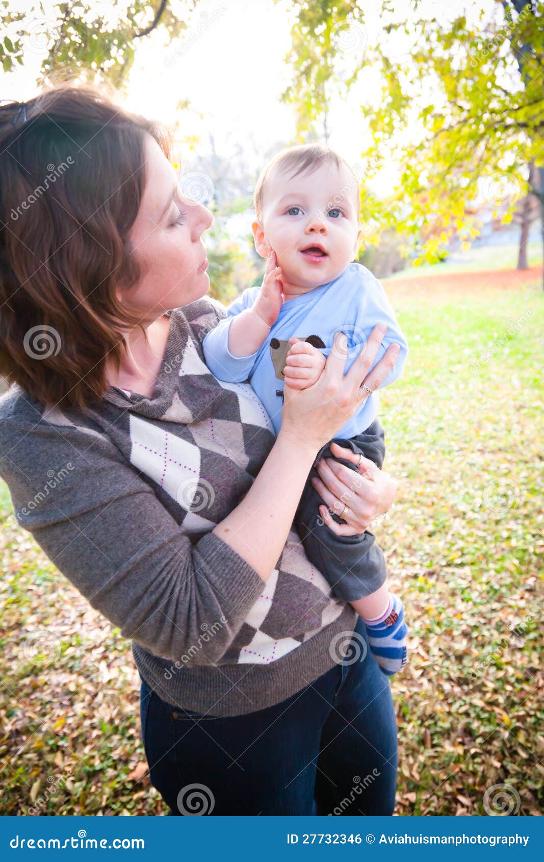 Download Cute Son and Mother stock photo. Image of happiness, head - 27732346