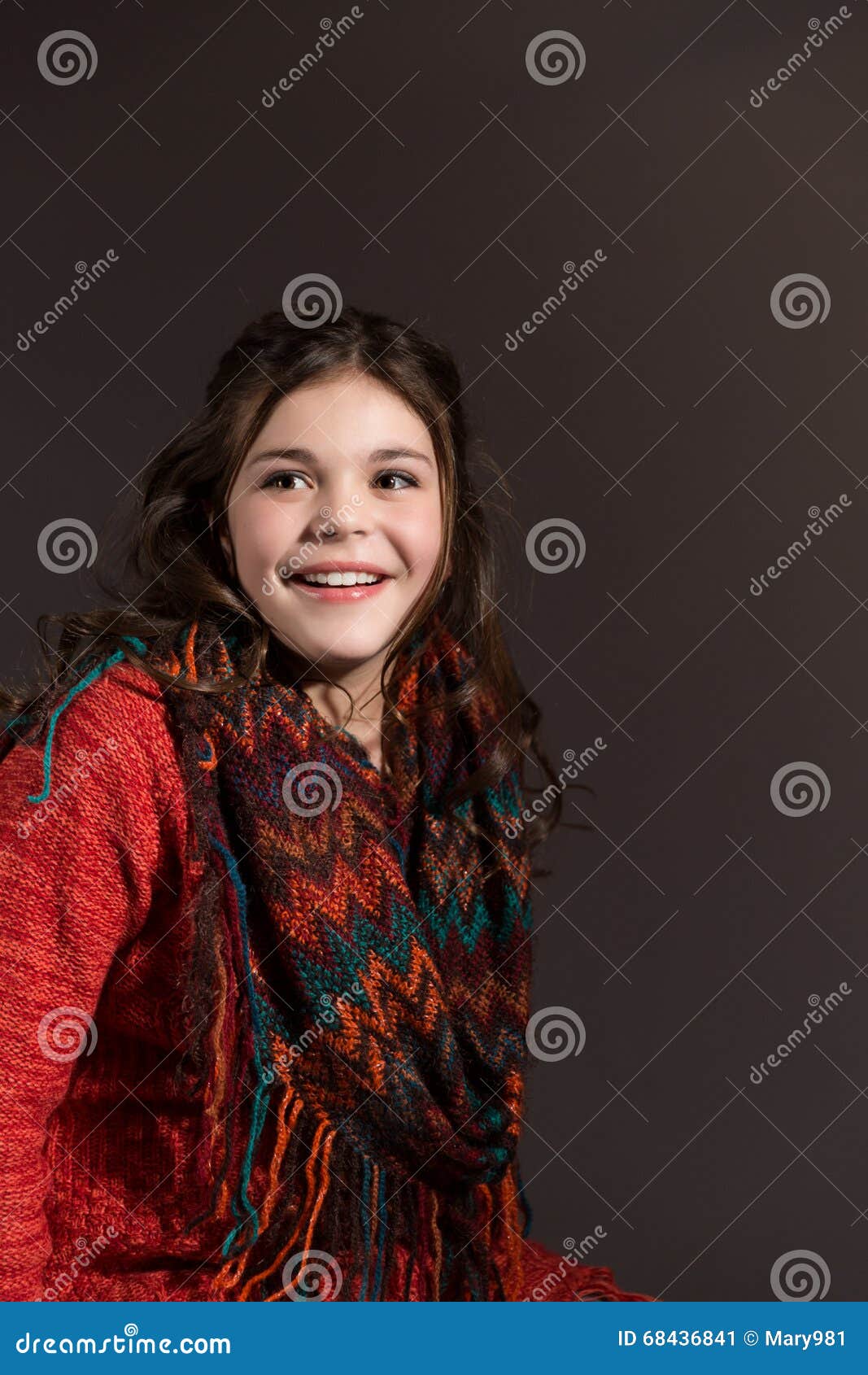 Cute Stylish Caucasian Tween Stock Image - Image of studio, youth: 68436841