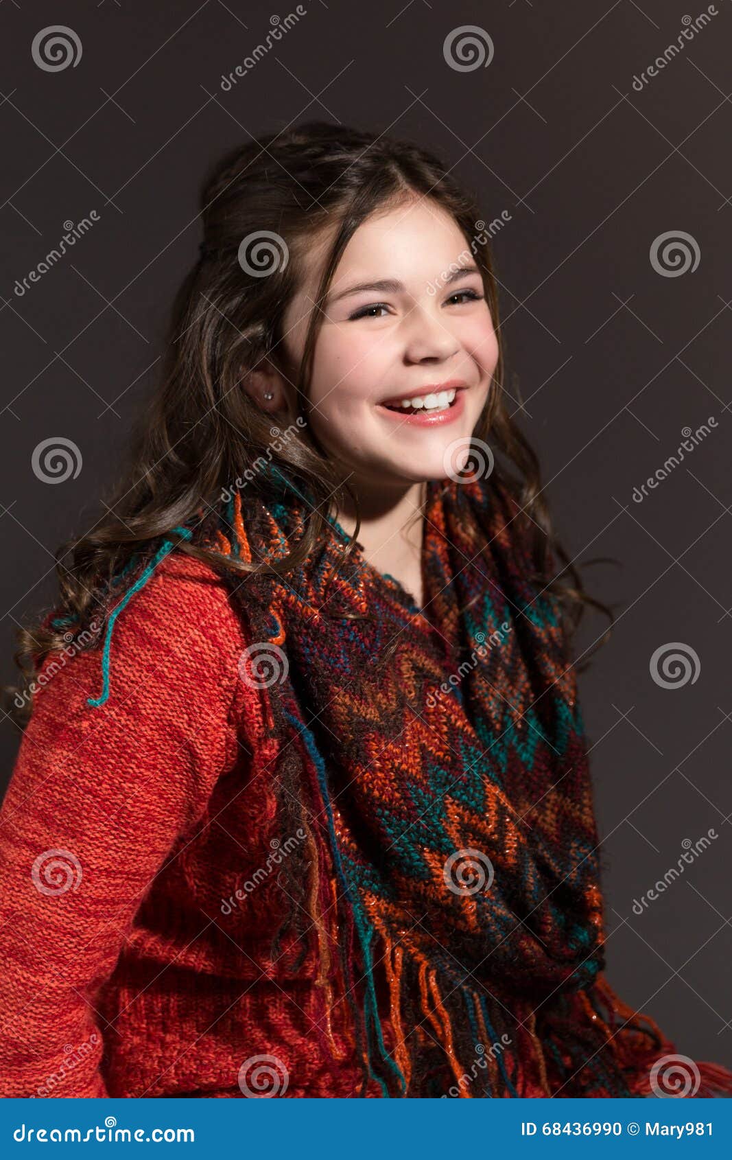 Cute Stylish Caucasian Tween Laughing Stock Photo - Image of teen ...