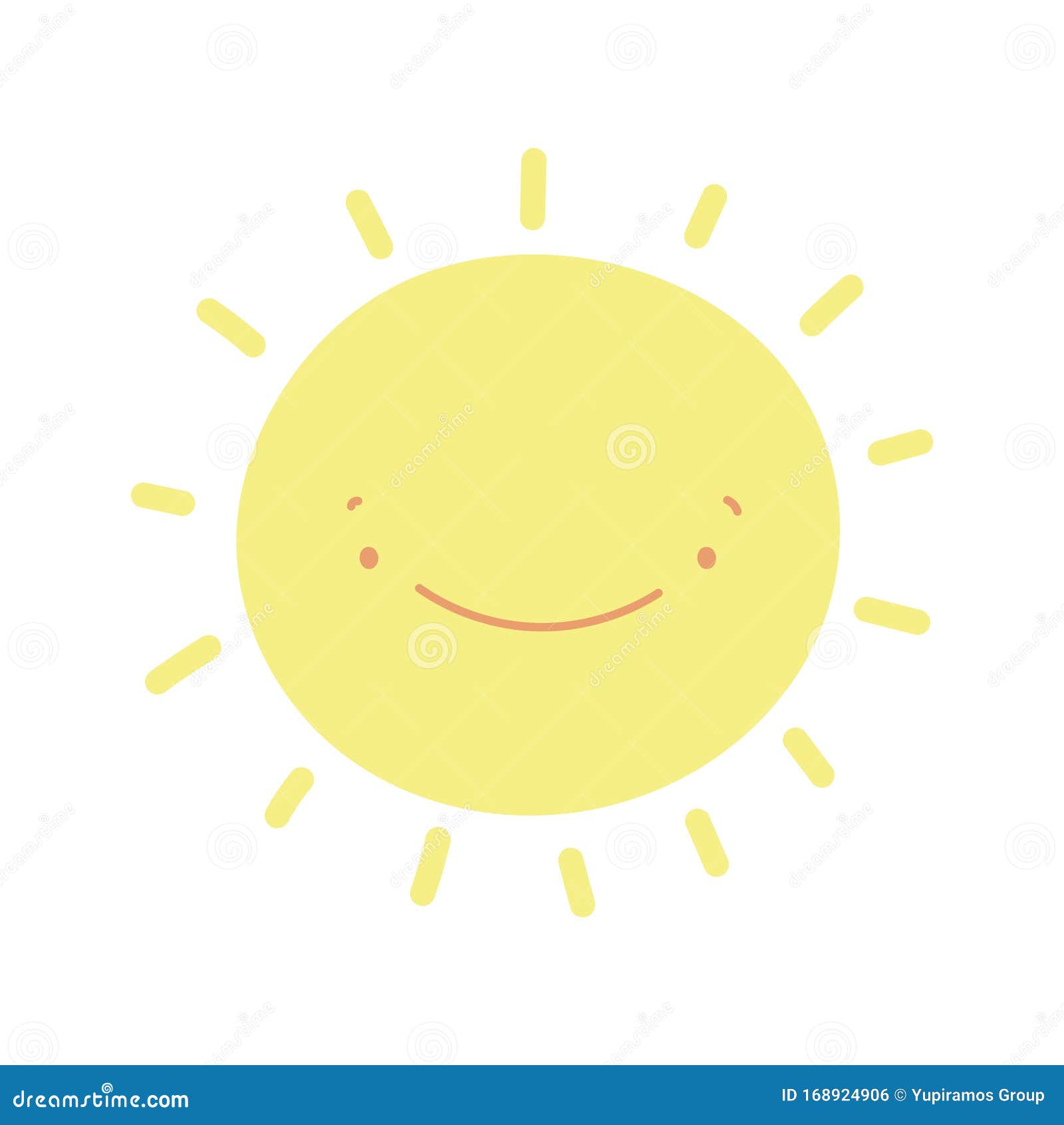 Cute Sun Hot Summer Cartoon Design Stock Vector - Illustration of sunbeam, sunlight: 168924906