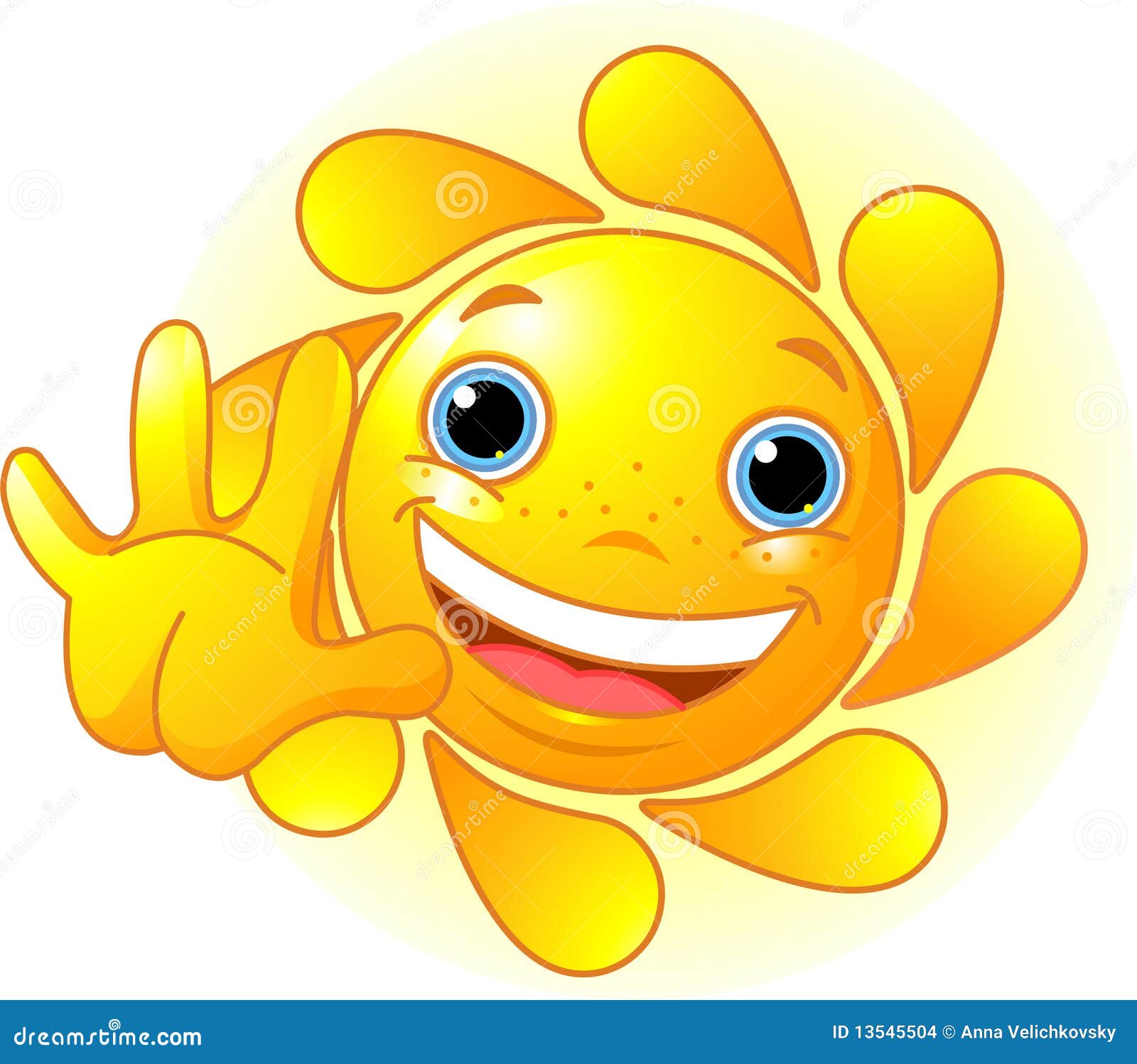 Cute Sun waiving hello stock vector. Illustration of smiley - 13545504 Cute Sun waiving hello stock vector. Illustration of smiley - 13545504