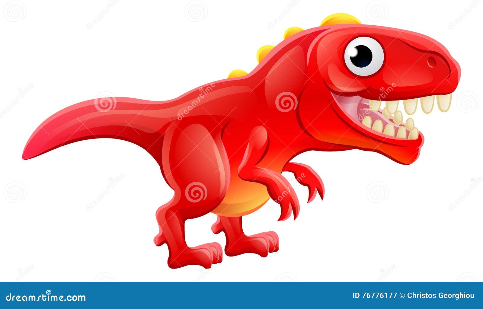 Cute T Rex Cartoon Dinosaur Stock Vector - Illustration of cartoons, kids:  76776177