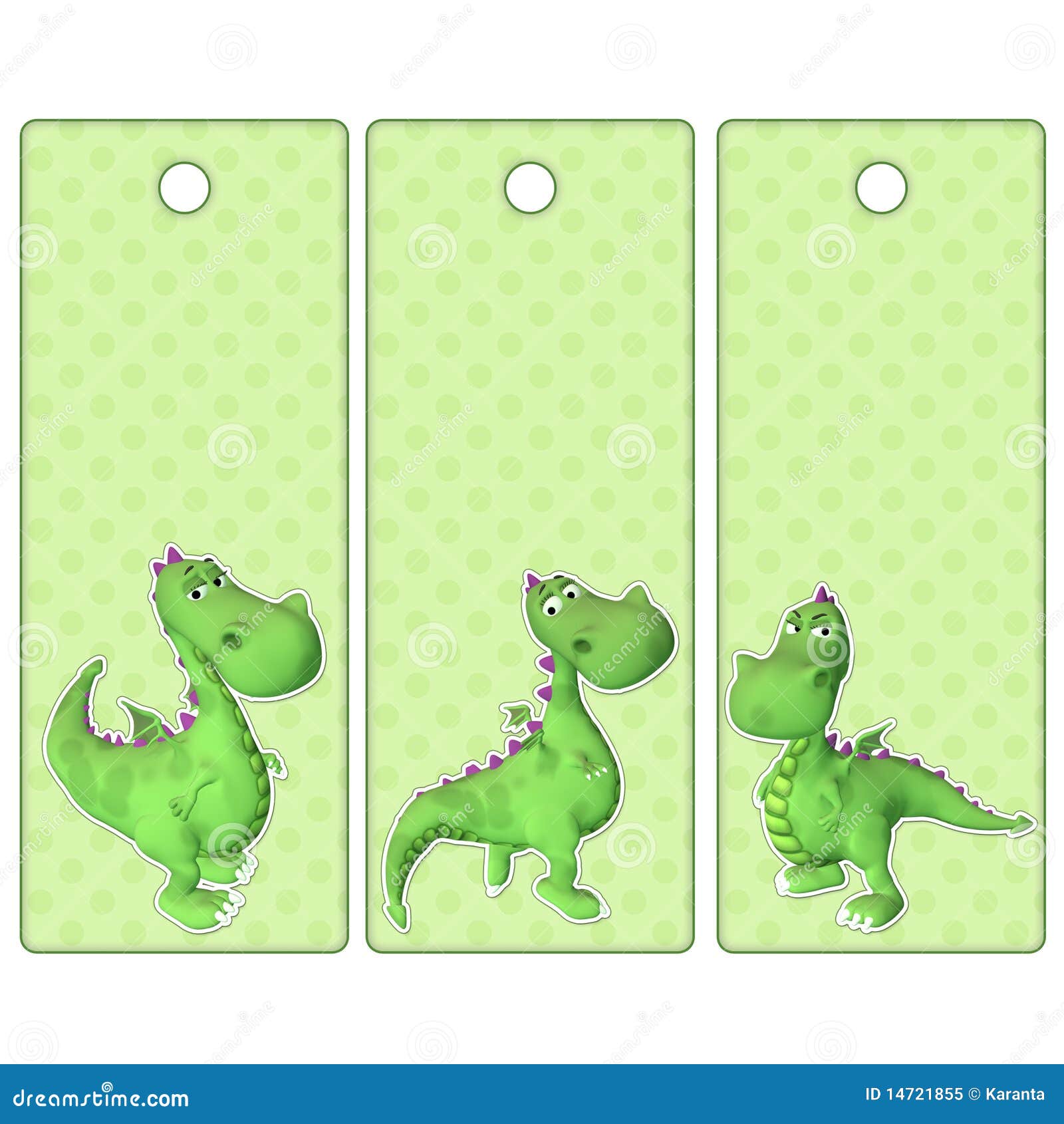 cute tags or bookmarks with a green dragon stock illustration illustration of bookmark copy 14721855