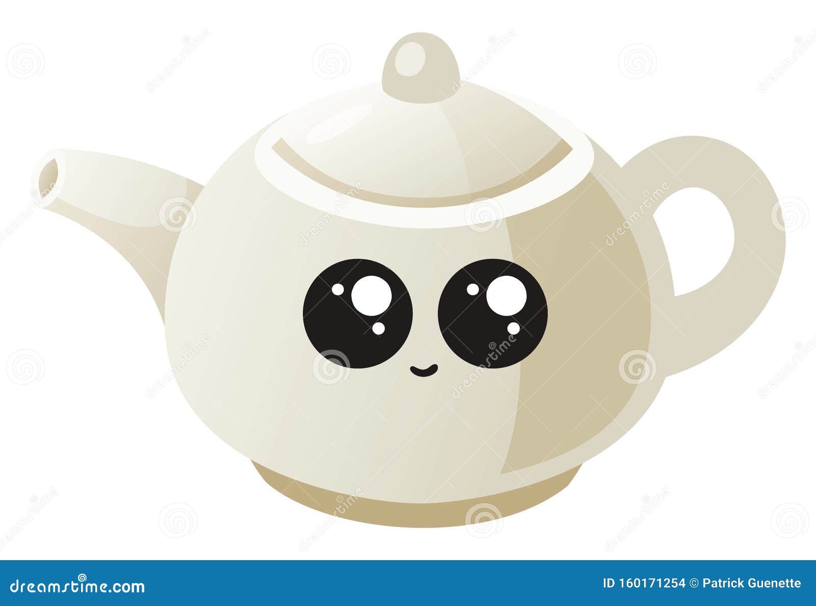 Cute Teapot, Illustration, Vector Stock Vector Illustration of publication, retro 160171254