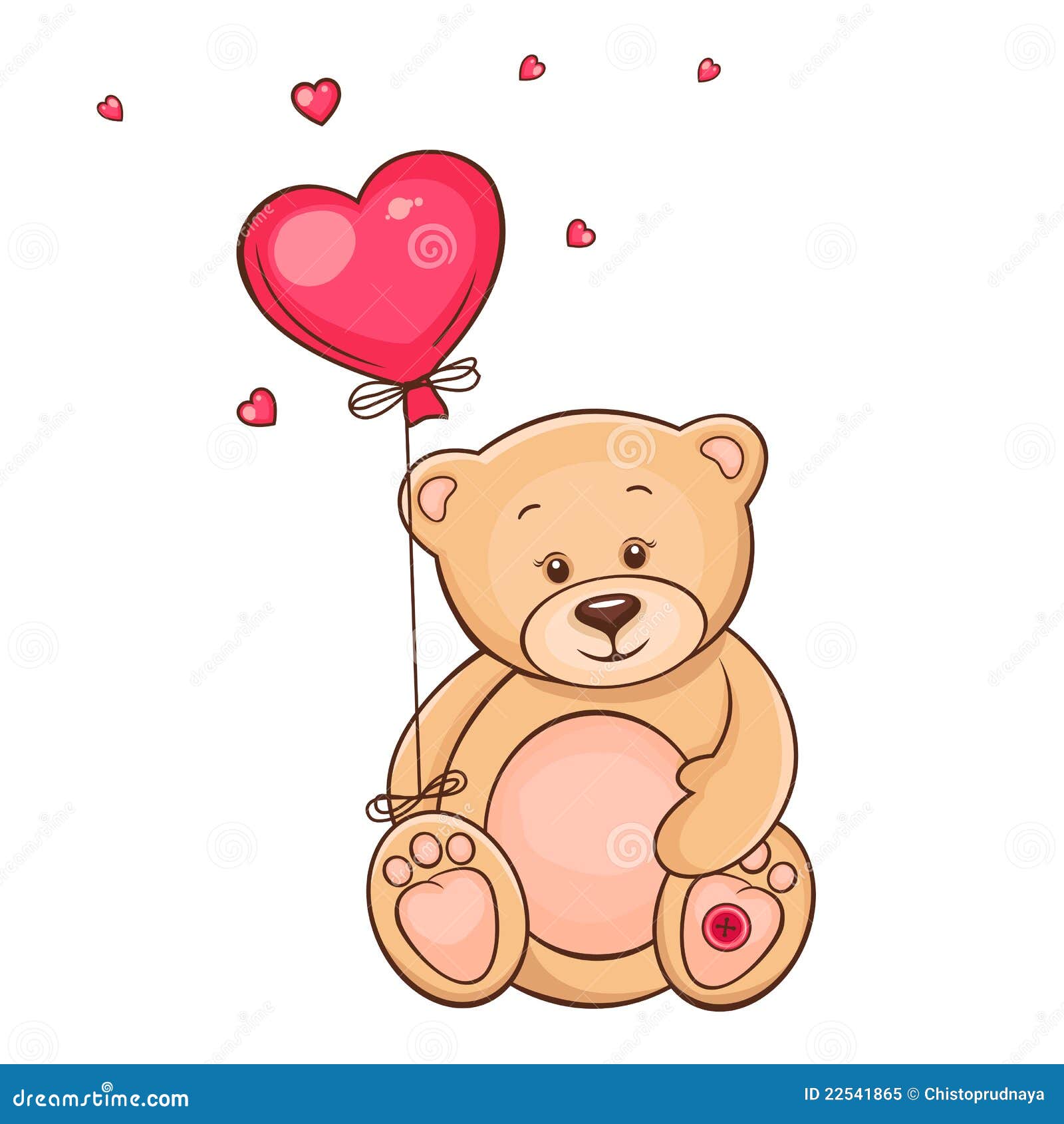 teddy bear holding balloons clipart - photo #40