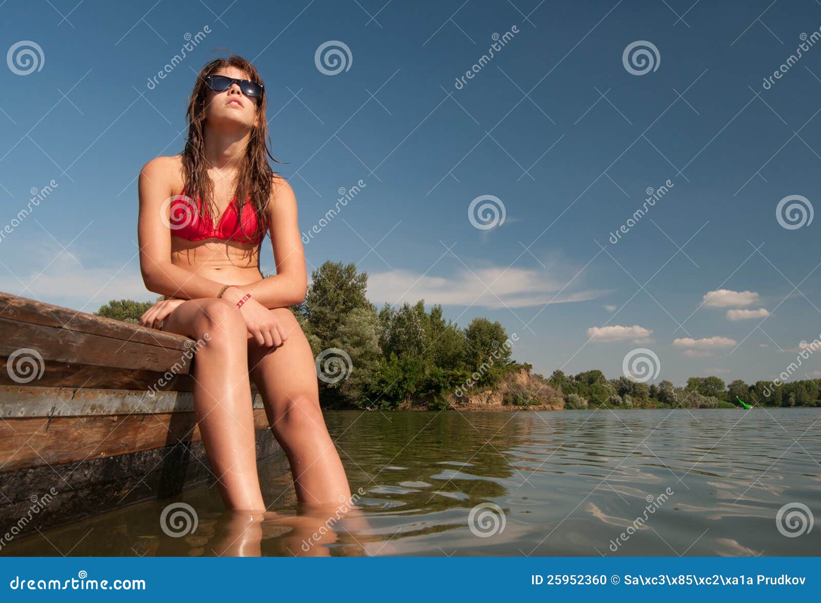 Topless Sunbathing Boat