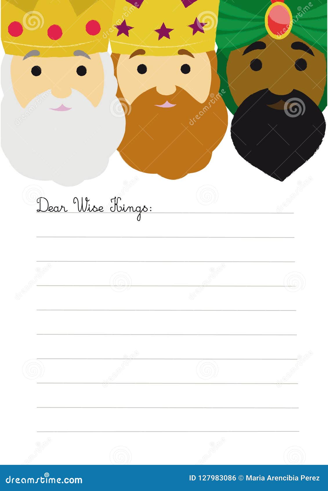 Cute Letter Template from thumbs.dreamstime.com
